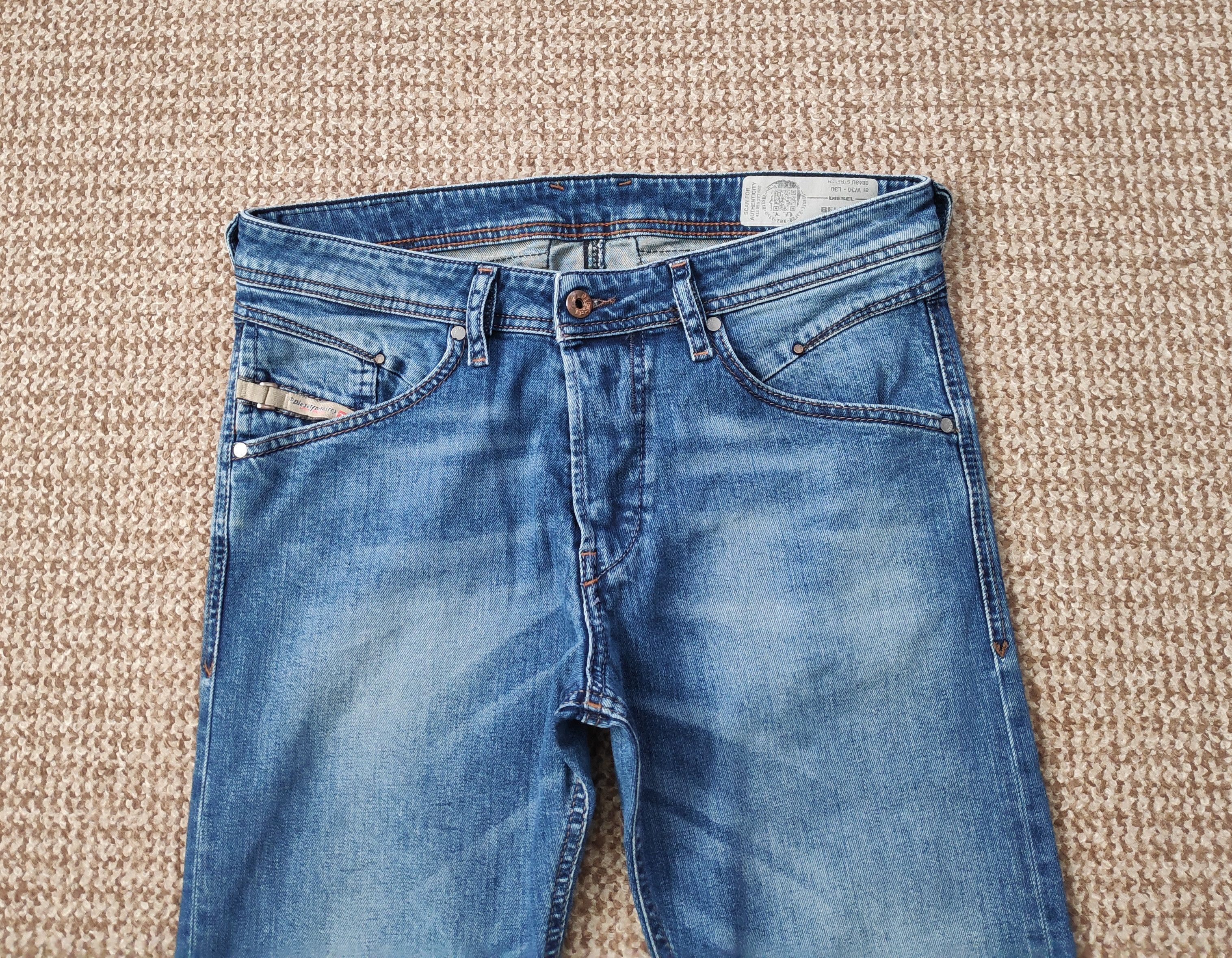 Diesel Diesel Belther Denim Jeans Regular Slim Tapered sz W30 L30 Size US 30 / EU 46 - 6 Thumbnail