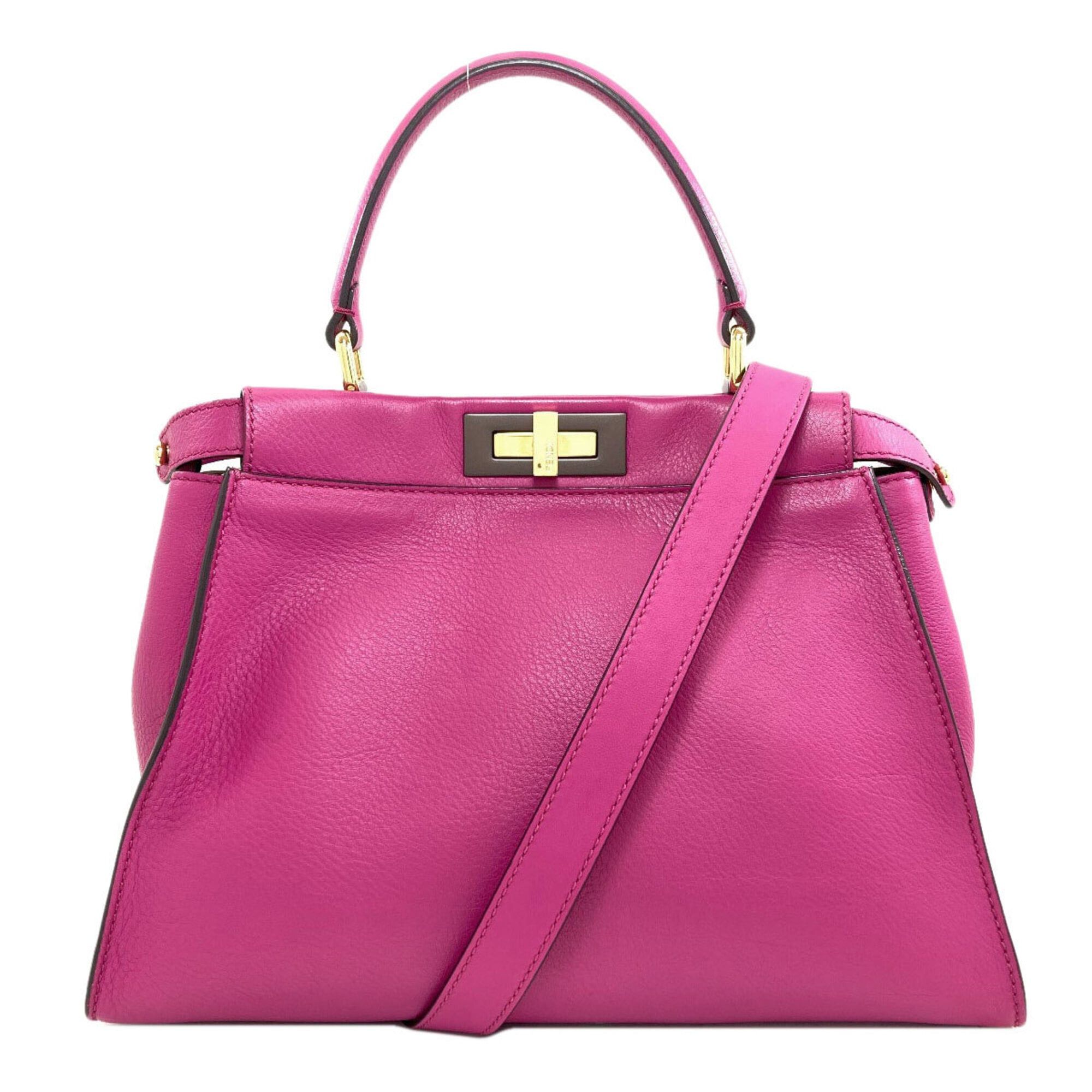 Fendi Fendi Peekaboo 2-Way Handbag, Calfskin, Women's Size ONE SIZE - 1 Thumbnail