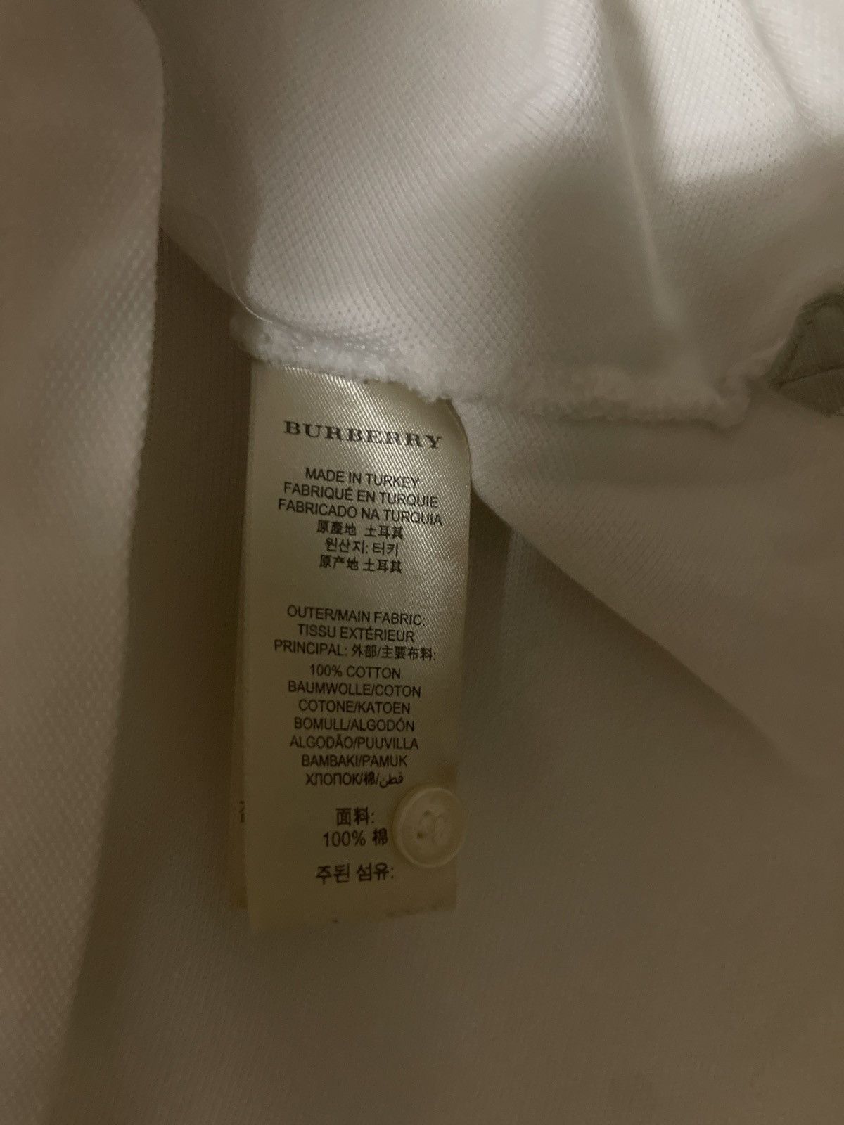 Burberry berberry white tee Size US M / EU 48-50 / 2 - 7 Thumbnail
