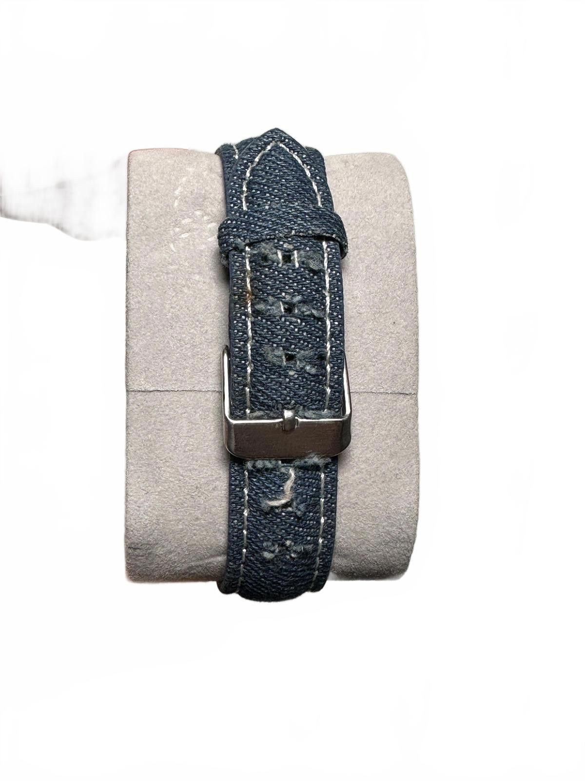 Geneva Geneva Quartz Watch with Denim Strap Size ONE SIZE - 2 Thumbnail