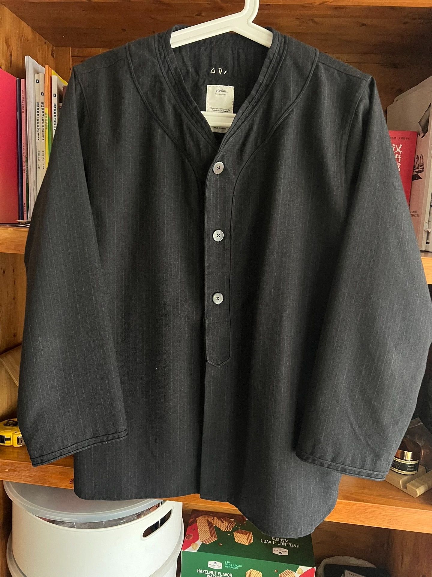 Visvim Visvim 18AW Dugout Striped Wool Shirt Size US L / EU 52-54 / 3 - 3 Thumbnail