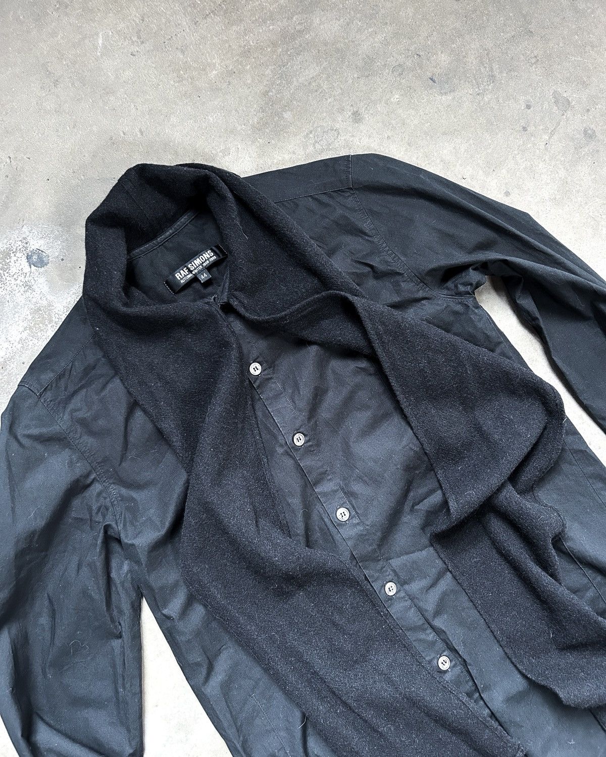 Raf Simons RAF SIMONS AW08 SCARF BUTTON UP Size US S / EU 44-46 / 1 - 5 Thumbnail