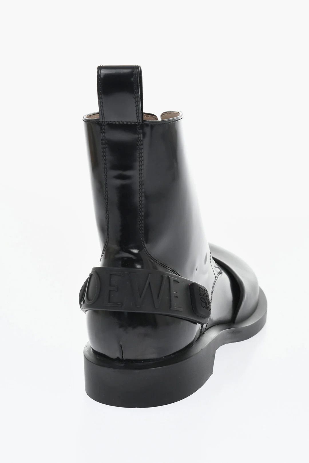 Loewe og1mm0426 Brushed Leather Ankle Boots in Black Size US 10 / EU 43 - 2 Thumbnail