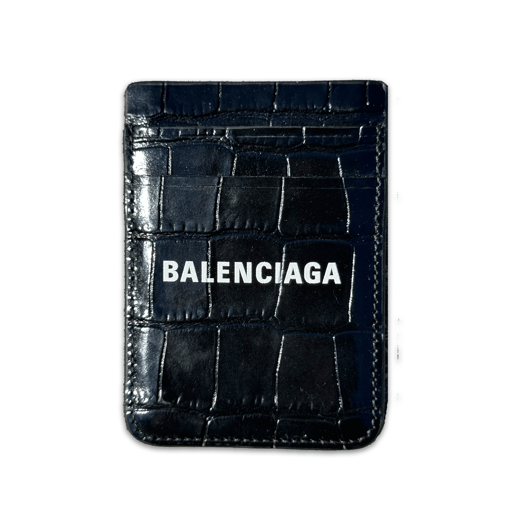 Balenciaga Balenciaga Crocodile Magnet Card Holder Size ONE SIZE - 1 Thumbnail
