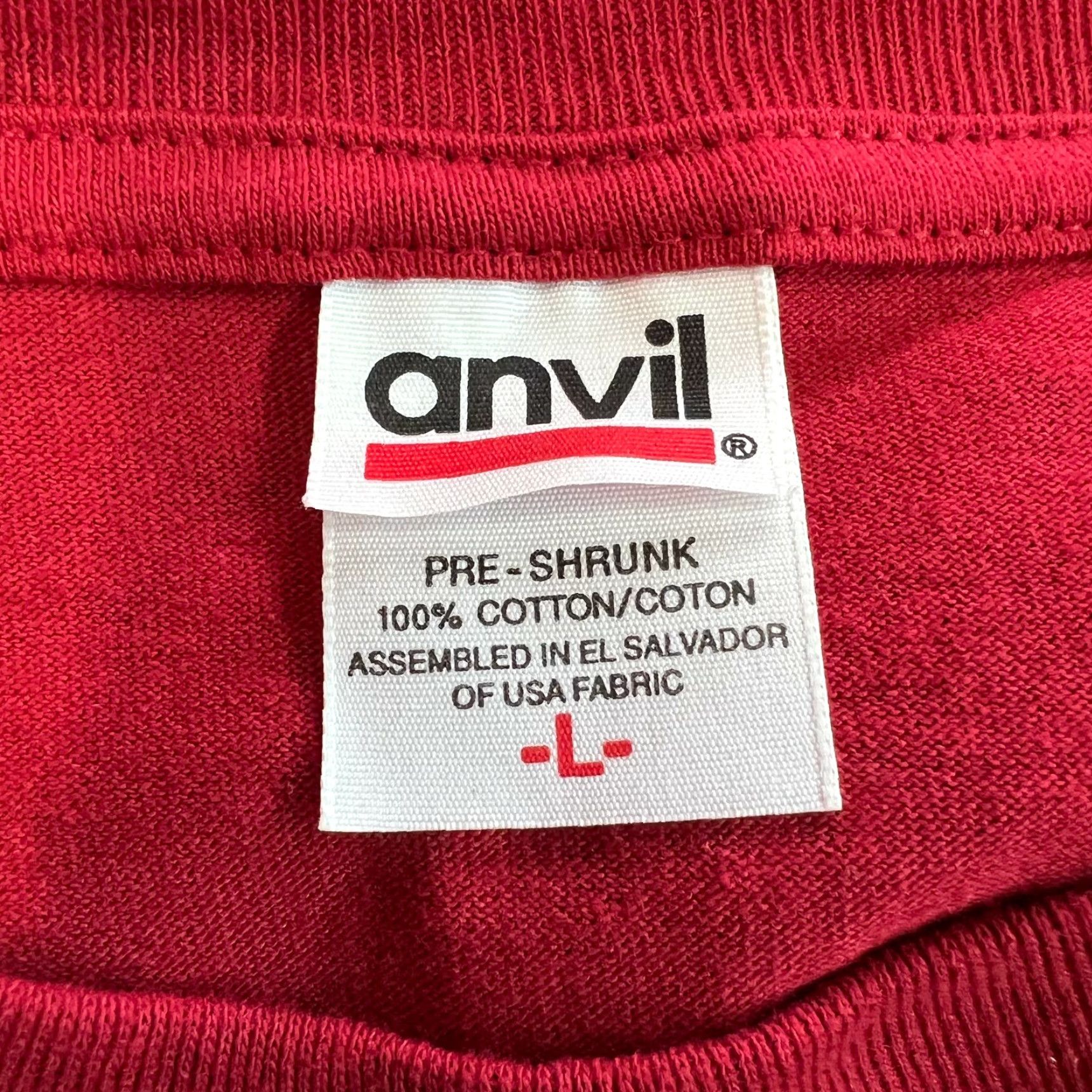 Anvil ANVIL T-Shirt Mens Graphic Crew Neck Short Sleeve 100% Cotton Red Large M&M I’m All About Red Vintage? No (Non-Vintage) Size US L / EU 52-54 / 3 - 6 Thumbnail