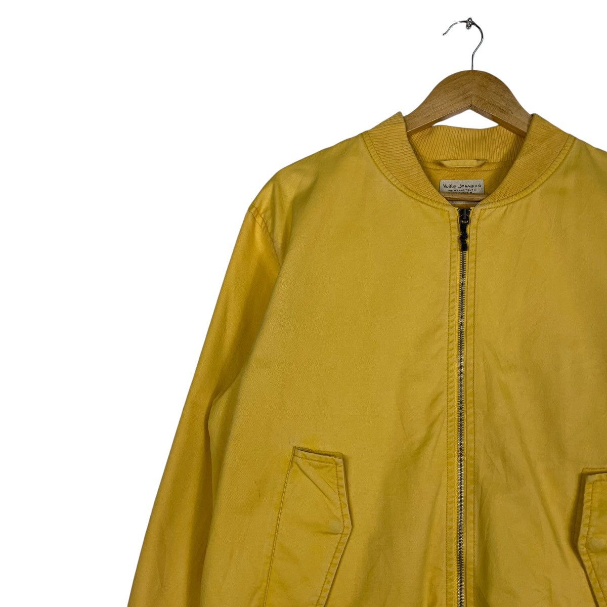 Nudie Jeans 💥NUDIE JEANS MUSTARD YELLOW MA1 BOMBER Size US M / EU 48-50 / 2 - 6 Thumbnail