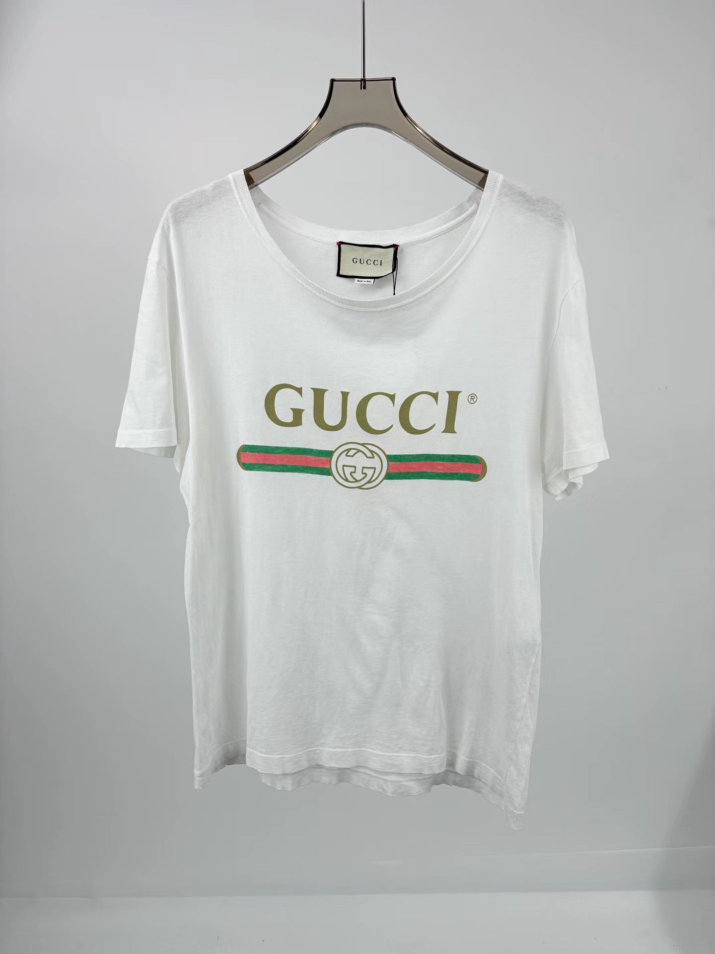 Gucci GUCCI Web Belt Letter Print Short Sleeve T-Shirt Size US S / EU 44-46 / 1 - 1 Thumbnail