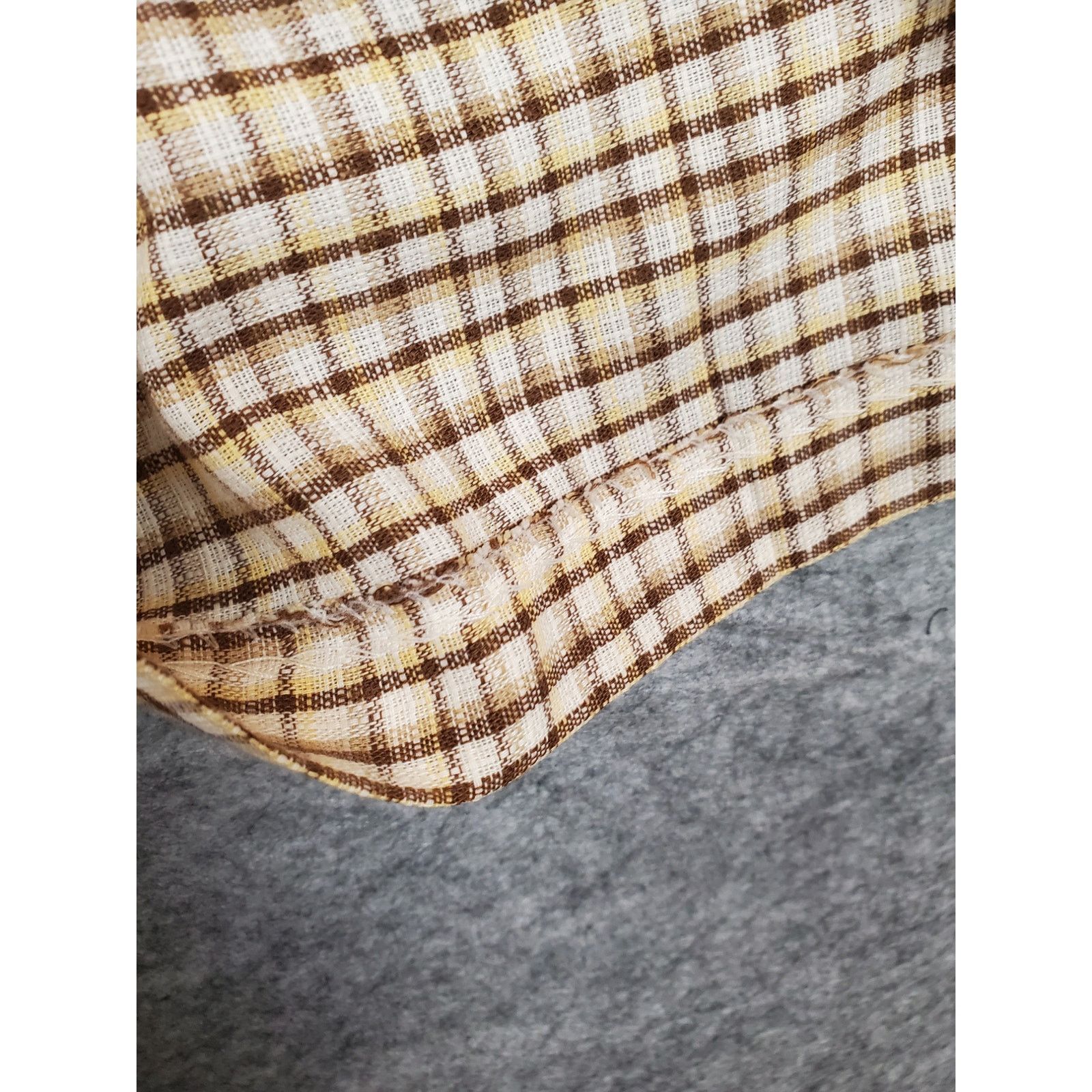 Other Vintage Men's L Brown & White Plaid Shorts Eclectic Grandpa Size US 35 - 8 Thumbnail