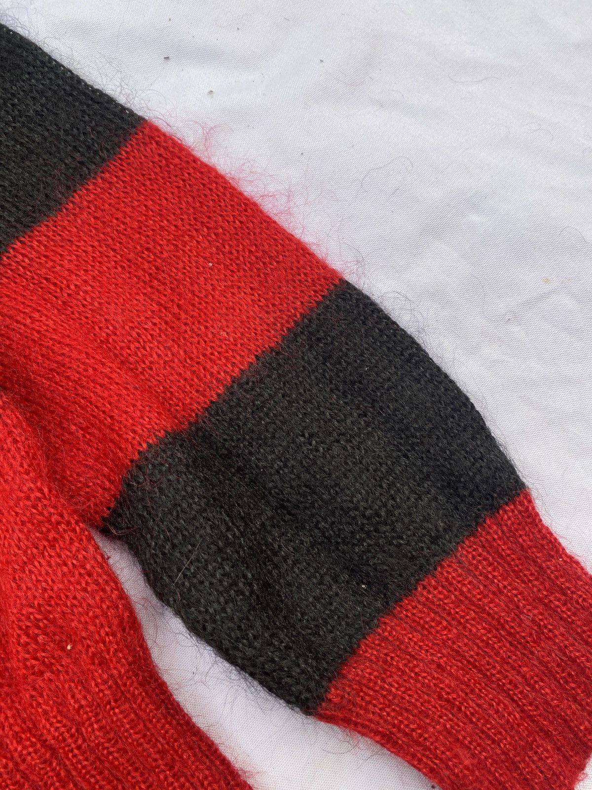 Acne Studios × Beauty Beast × Marni Bullet Noise Mohair Grunge Striped Knit Number Nine Style Size US M / EU 48-50 / 2 - 6 Thumbnail