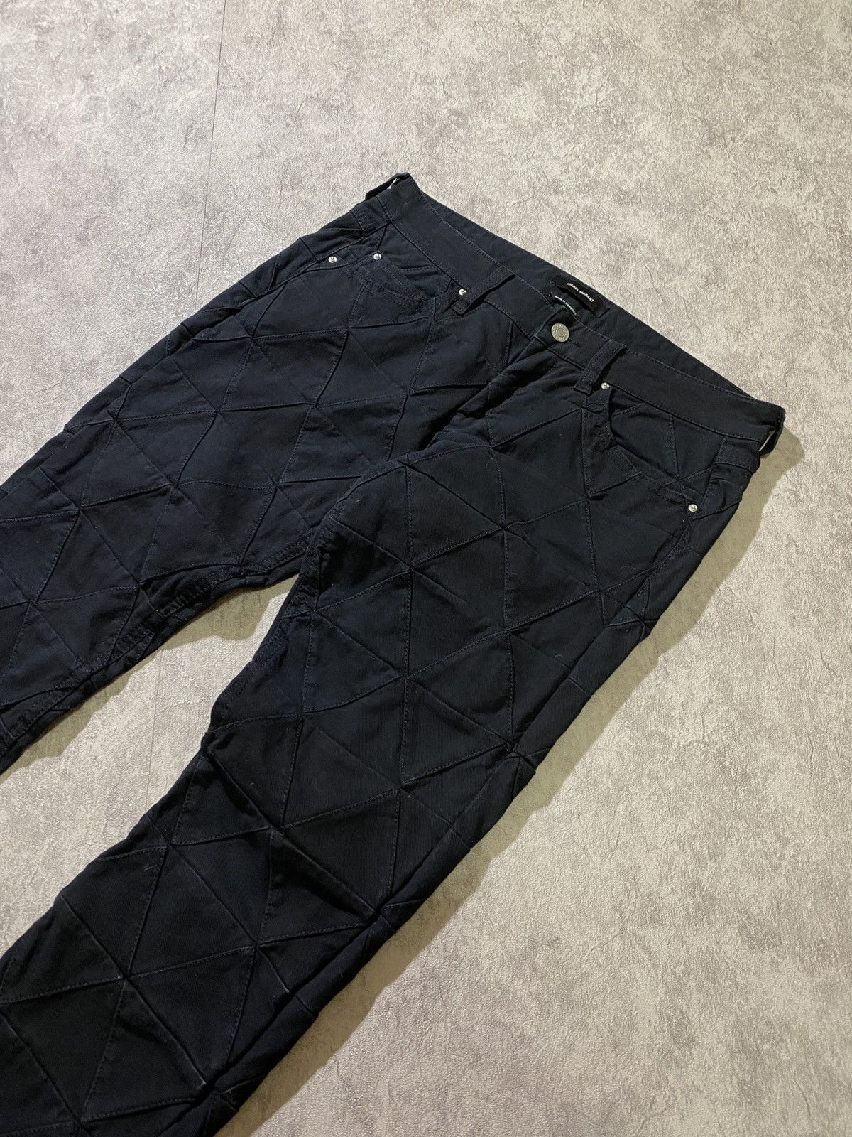 Isabel Marant Isabel Marant Black Quilted Diamond Pants Tapered Size US 28 / EU 44 - 5 Thumbnail