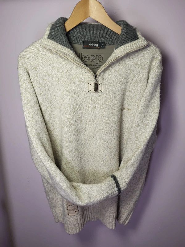 Jeep Vintage sweater, wool 100 JEEP Size US XL / EU 56 / 4 - 2 Thumbnail