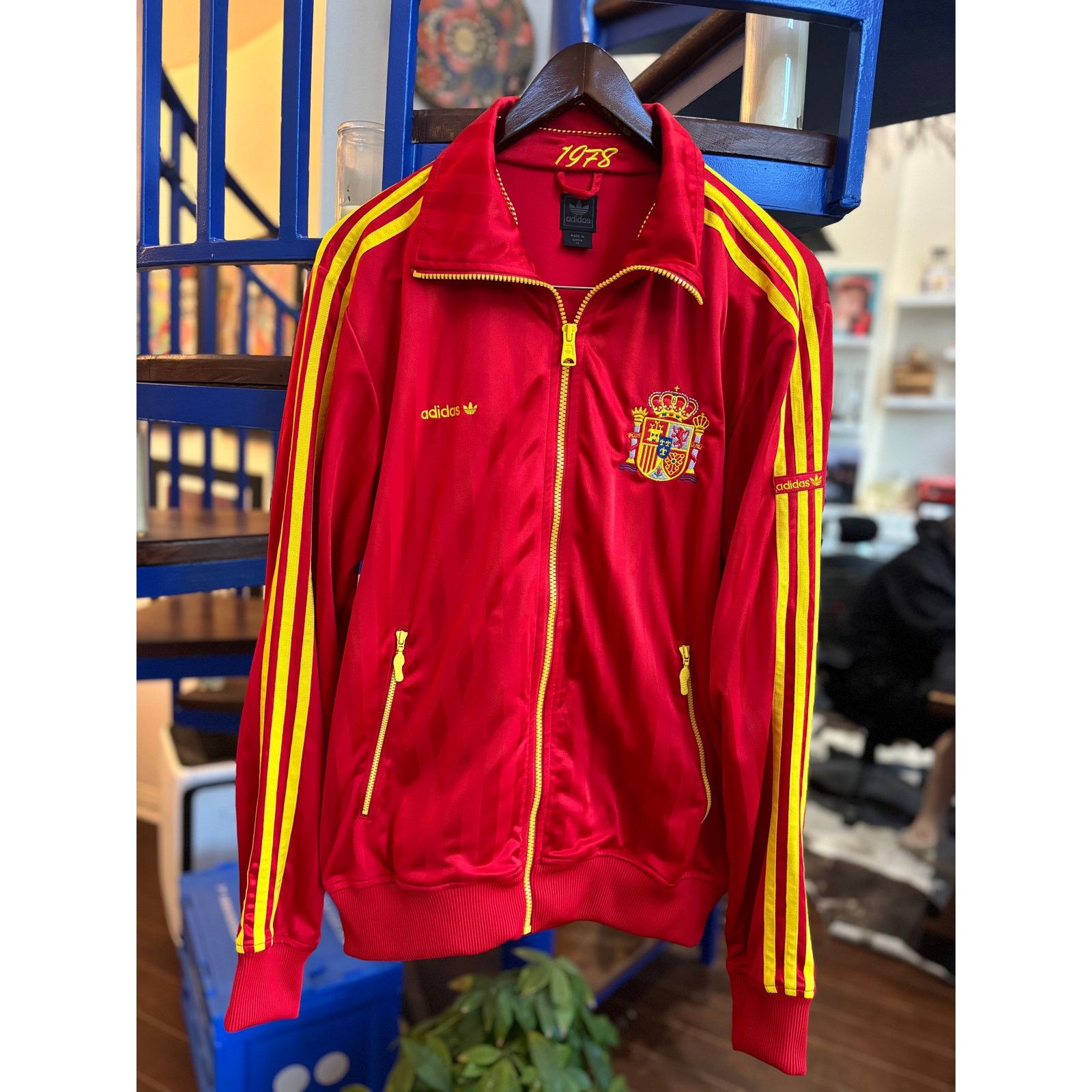 Adidas Adidas España Red Track Jacket Size L (1978 Collection) Size US L / EU 52-54 / 3 - 2 Thumbnail