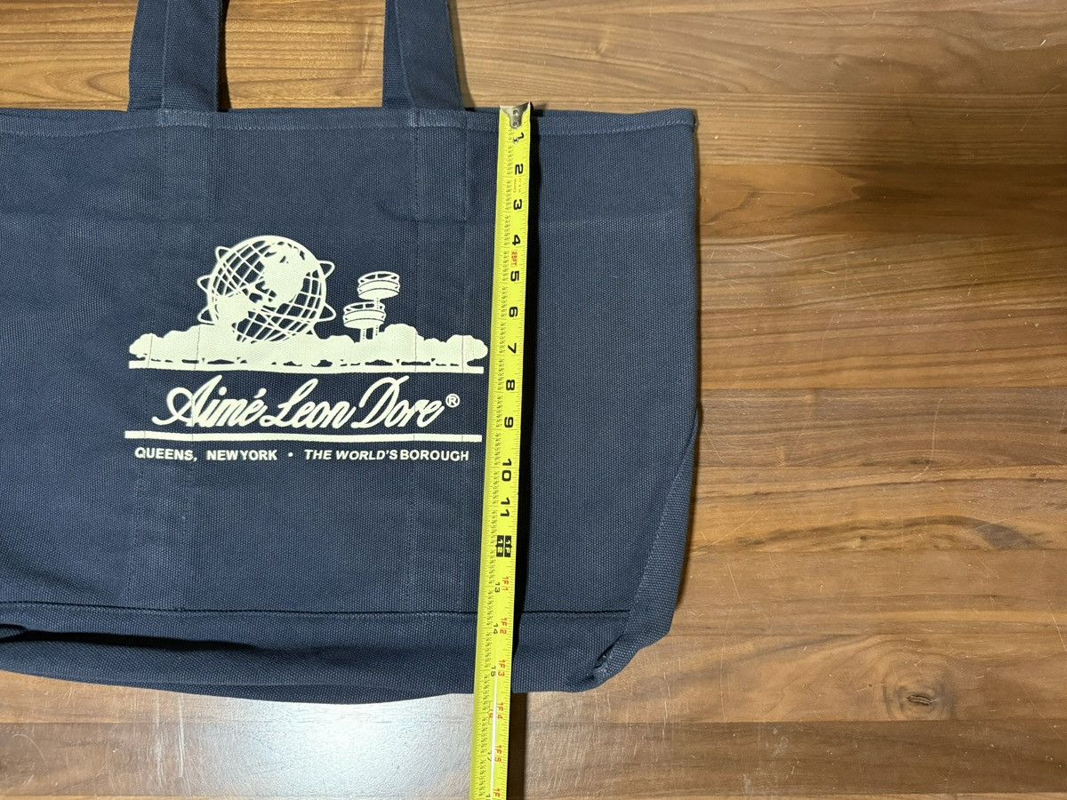 Aime Leon Dore Aime Leon Dore ALD Large Unisphere Tote Bag Logo Canvas Navy Size ONE SIZE - 3 Thumbnail