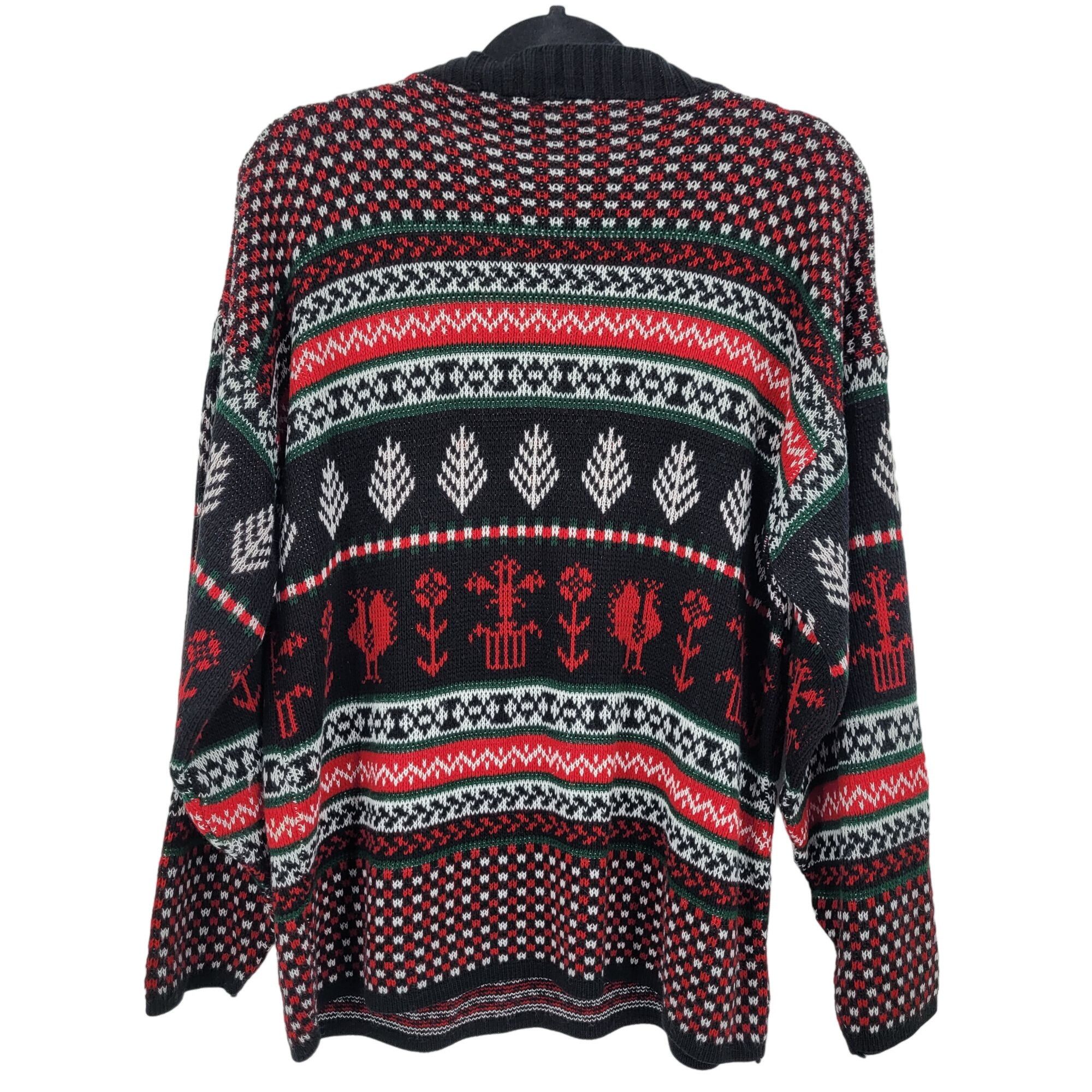 Vintage Vintage Ugly Christmas Sweater L Navy Red Argyle Non Itch Size US L / EU 52-54 / 3 - 6 Thumbnail