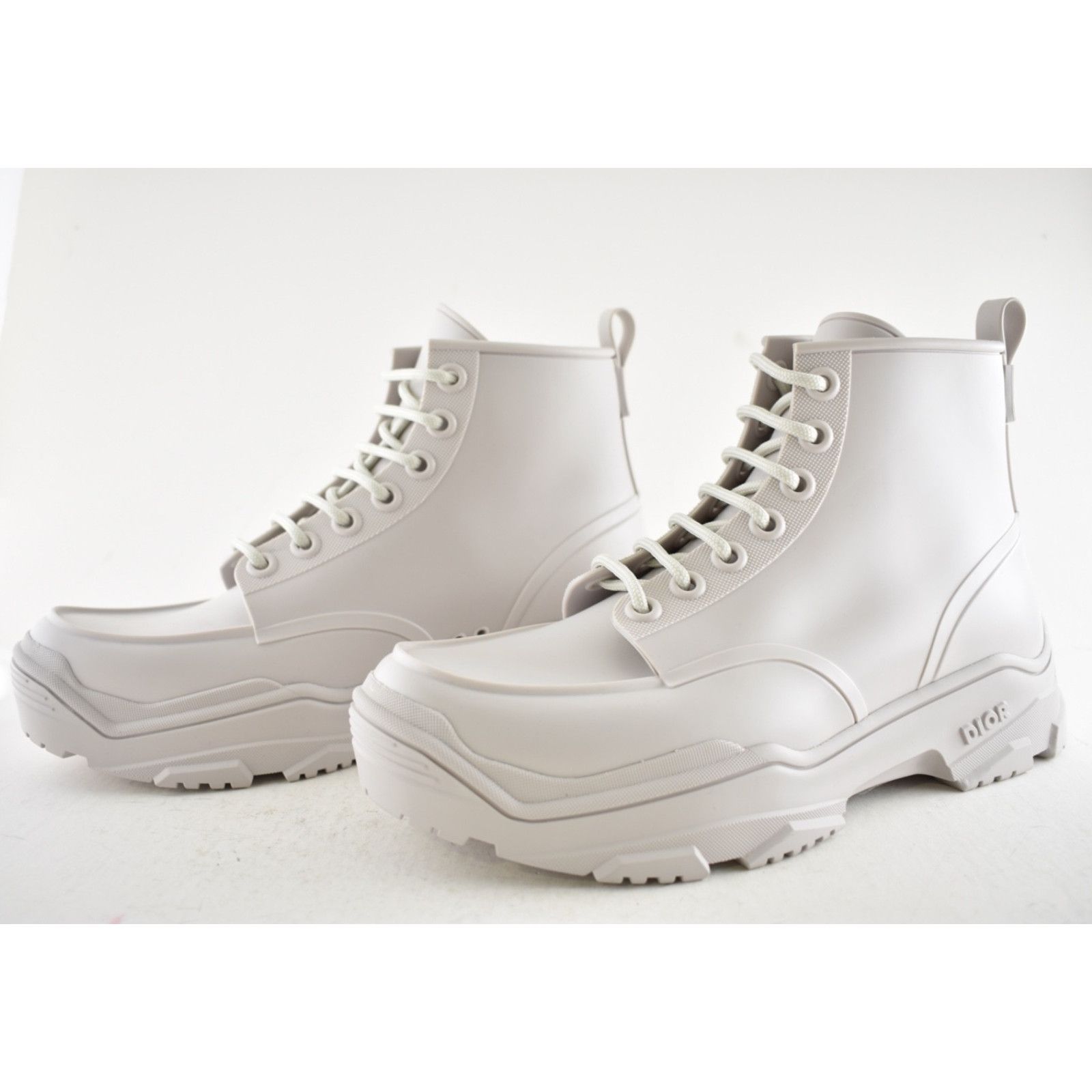 Dior Dior Daniel Logo Rubber High Top Lace Up Flat Boot 43 10 Size US 10 / EU 43 - 9 Thumbnail