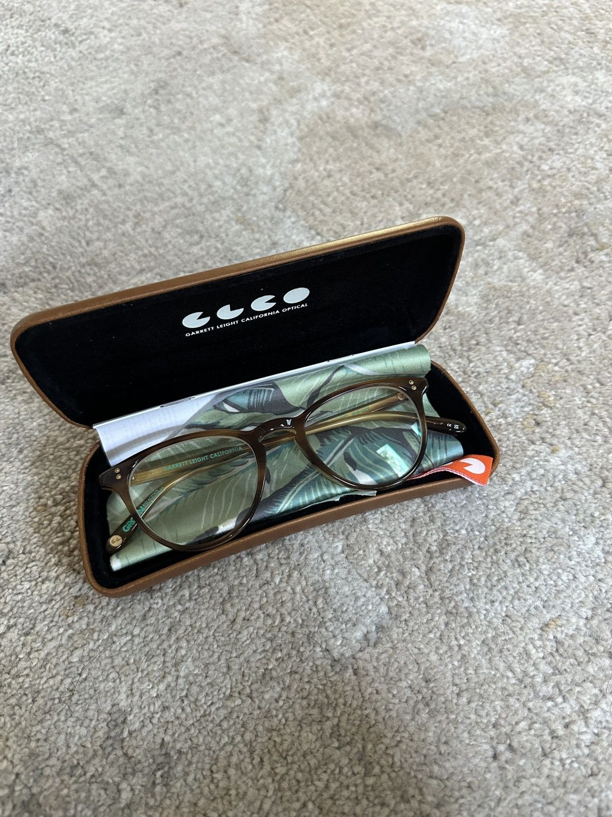 Garrett Leight Alice Bio Blonde Tortoise Glasses Size ONE SIZE - 2 Thumbnail