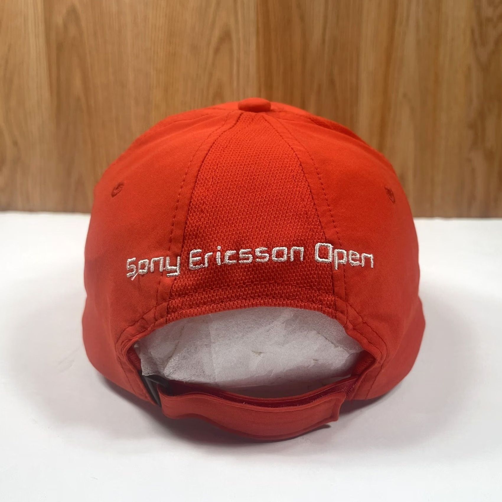 Sony Sony Ericsson Open Baseball Hat Cap Adult Adjustable StrapBack Red Polyester Size ONE SIZE - 5 Thumbnail