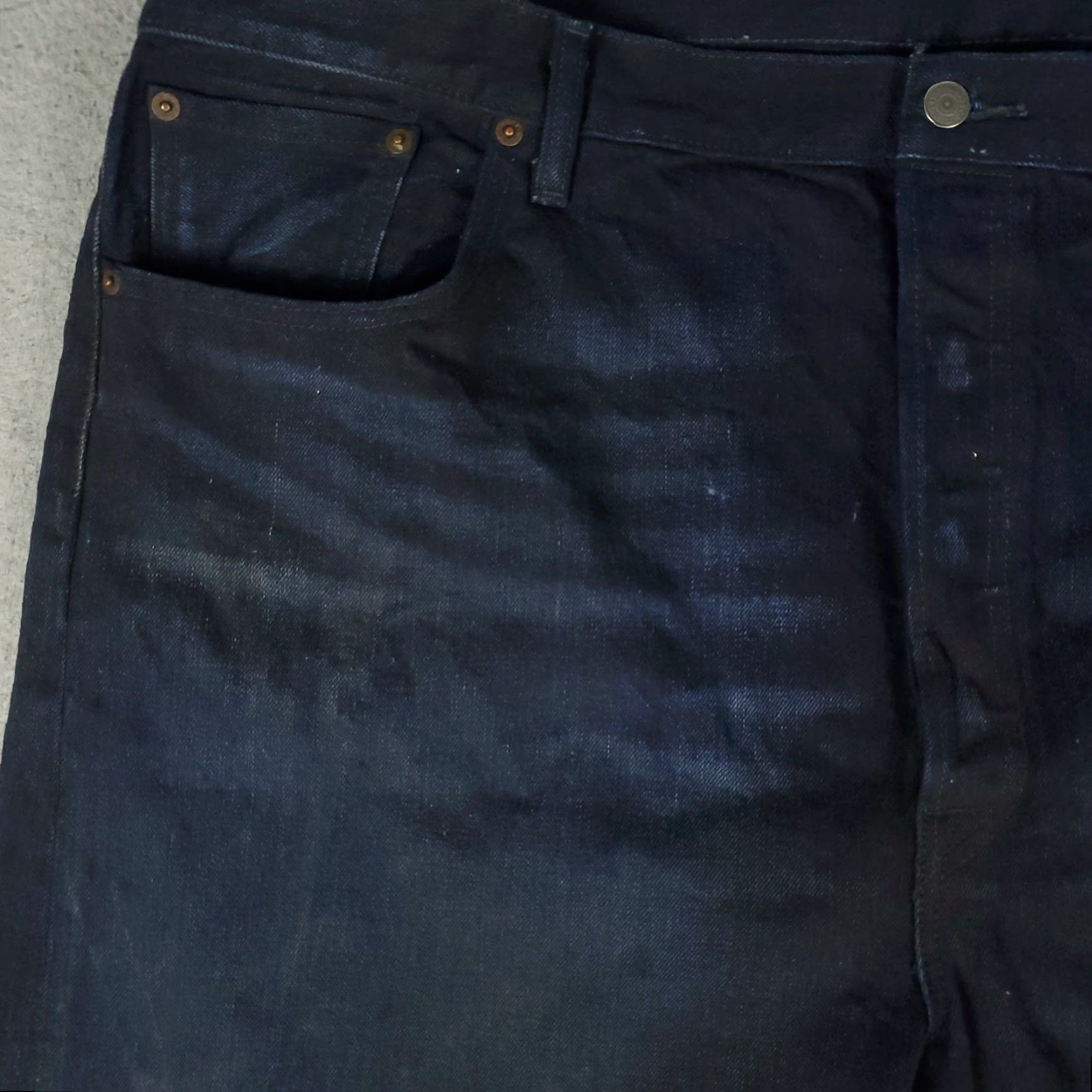 Levi's Levi's 501 Jeans Mens Regular Blue Denim Button Fly Straight Leg 44x32 Pants Size US 44 / EU 60 - 2 Thumbnail