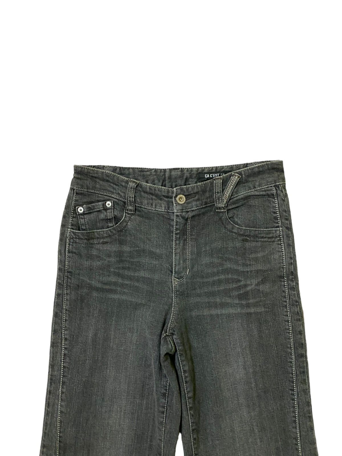 If Six Was Nine × Japanese Brand × Vintage Flared Comme Ci Comme Ca Bootcut Denim Jeans Size US 27 - 3 Thumbnail