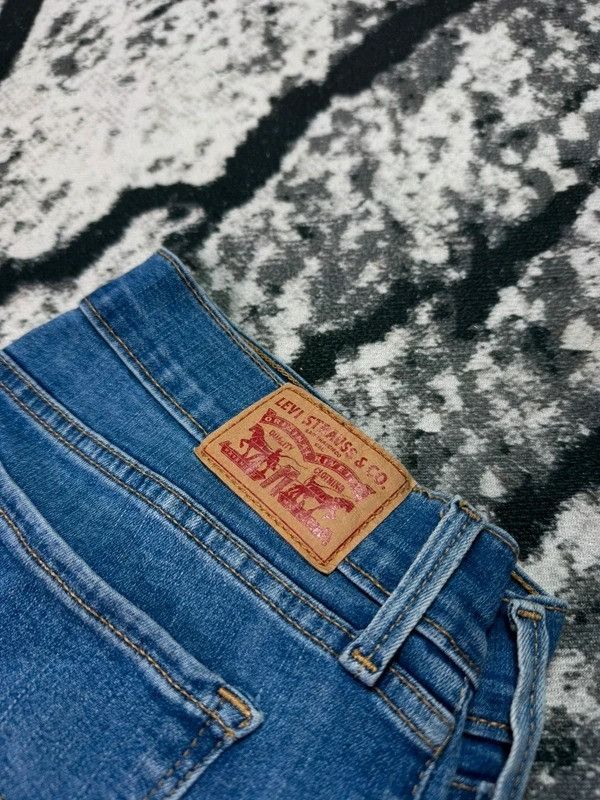 Levi's Levis 710 super skinny jeans blue 31 30 Size 31" - 3 Thumbnail