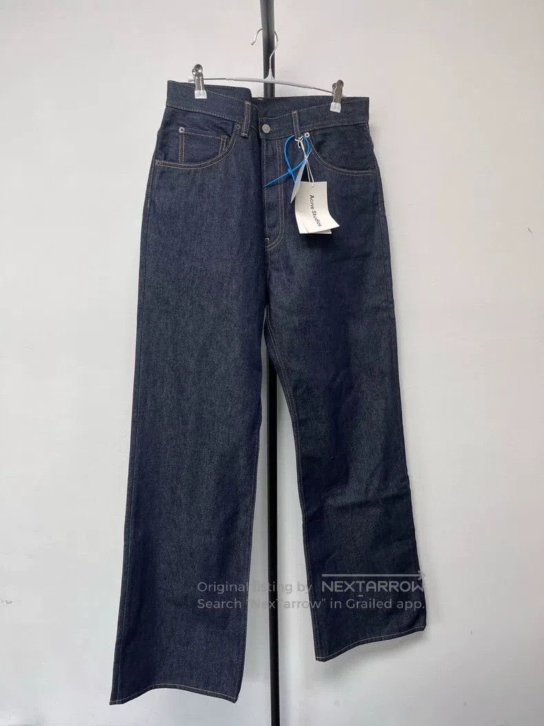 Acne Studios Acne Studios Mid-rise zippered wide-leg loose fit barn jea Size US 33 - 1 Thumbnail