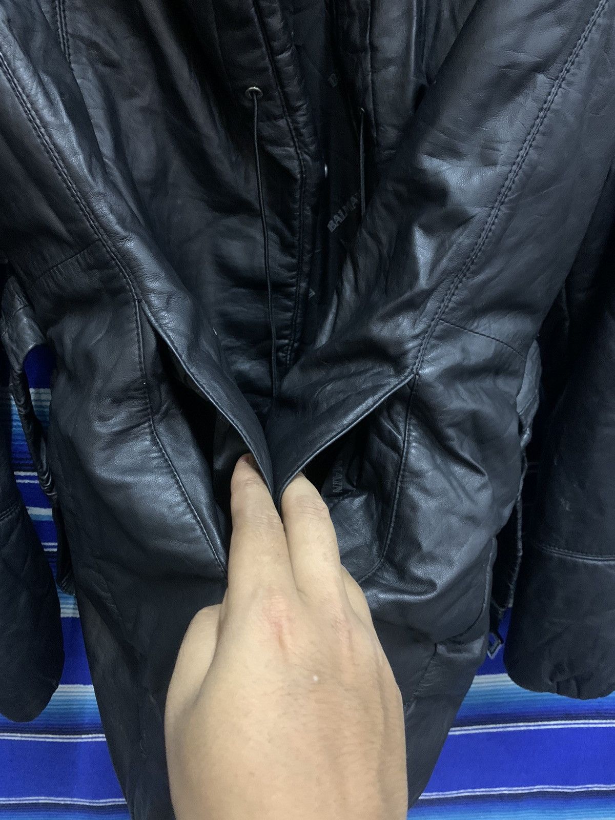 Balmain OFFERR💥 BALMAIN Leather Sheepskin Puffer Jacket With Hooded Size M / US 6-8 / IT 42-44 - 14 Thumbnail