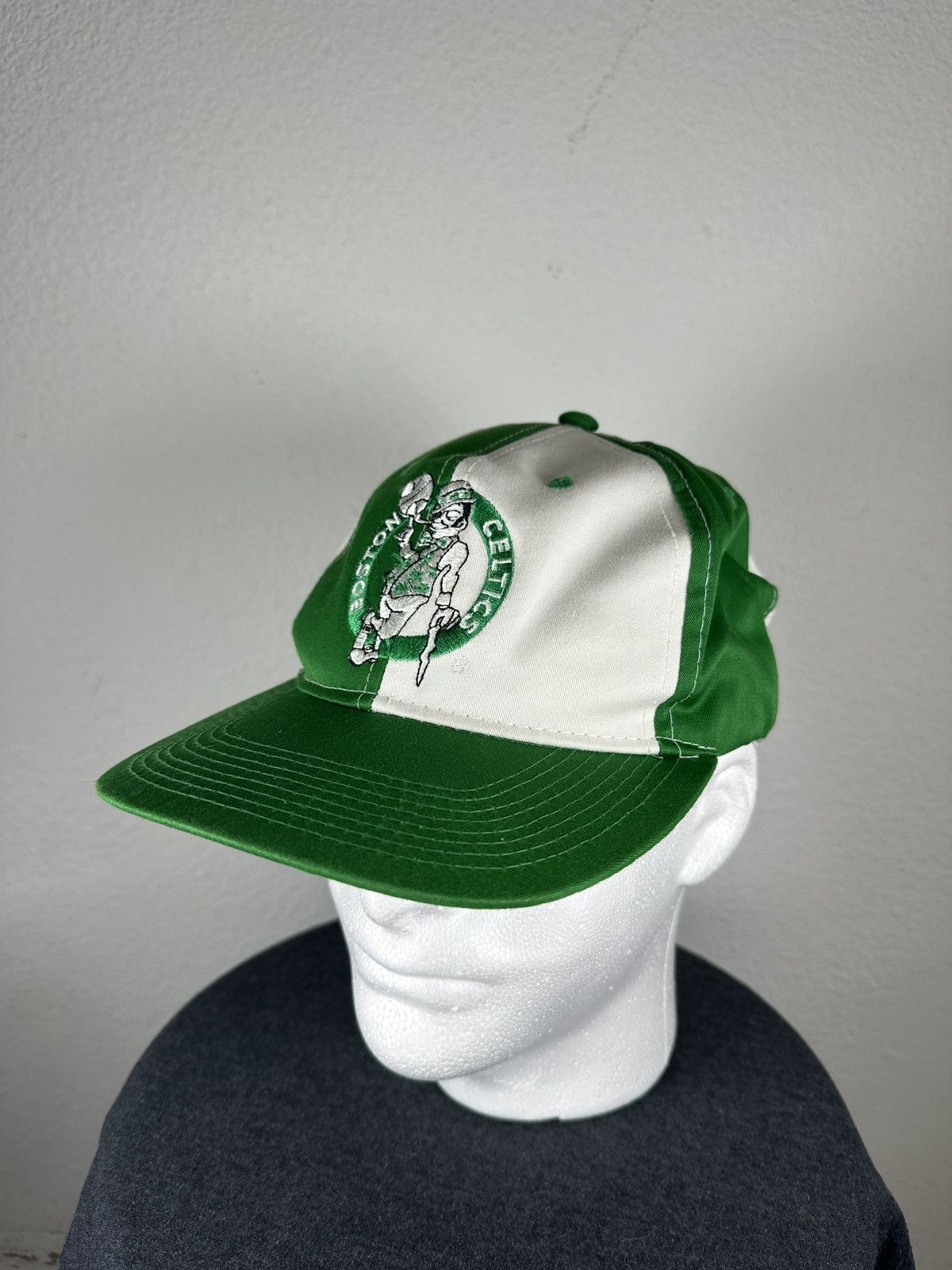 NBA Rare 90s Boston Celtics color block hat Size ONE SIZE - 5 Thumbnail