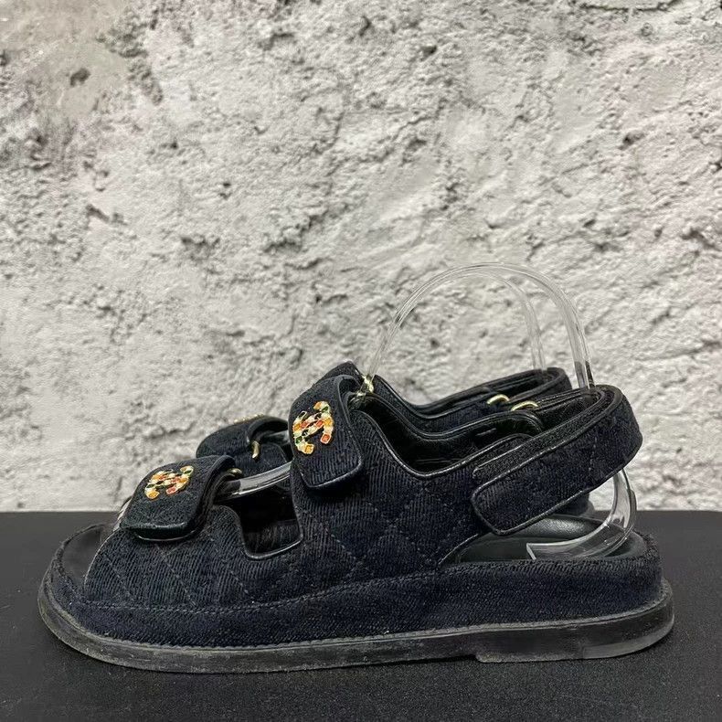 Chanel Chanel Velcro Sandals Size 36 -2505 Size US 5.5 / EU 38 - 2 Thumbnail
