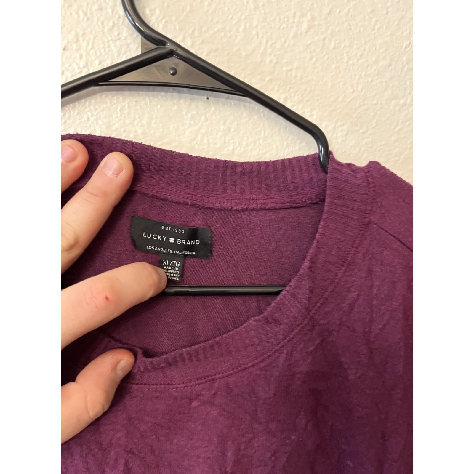 Lucky Brand Lucky Brand Sweater Purple Crew Neck Lightweight XL Women Pullover Slits Casual Knit Top Size XL / US 12-14 / IT 48-50 - 3 Thumbnail