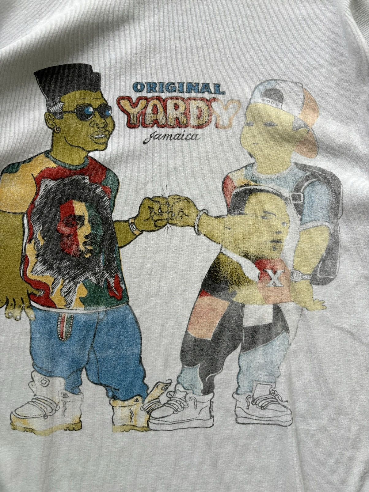 Other × Rap Tees × Vintage Vintage Original Yardie Tee Jamaica Malcom X Bob Marley 80s Size US XL / EU 56 / 4 - 3 Thumbnail