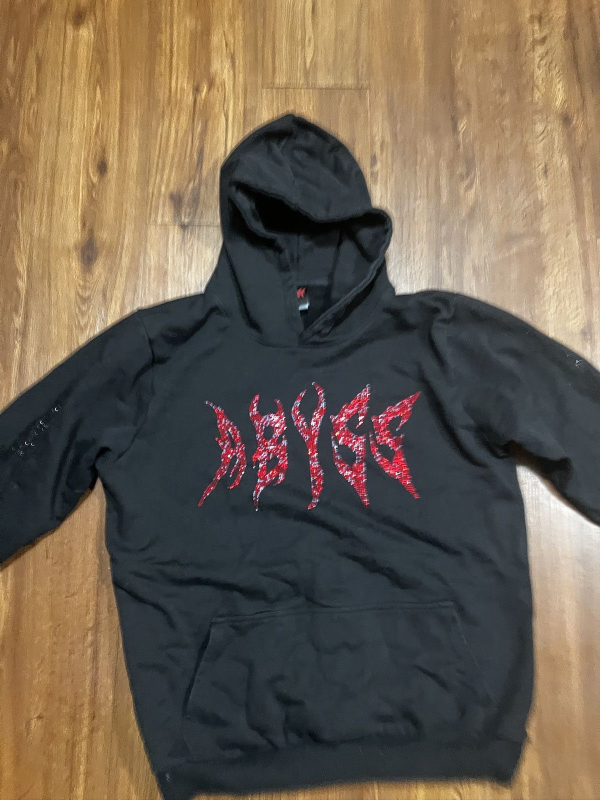 999 Club Abyss brand “Rhinestone Hoody” Size US XL / EU 56 / 4 - 4 Thumbnail