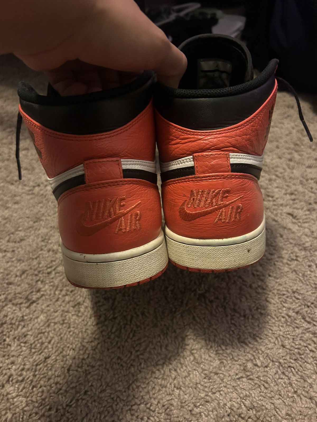 Nike Jordan 1 retro high ‘rare air-max orange’ Size US 10 / EU 43 - 4 Thumbnail