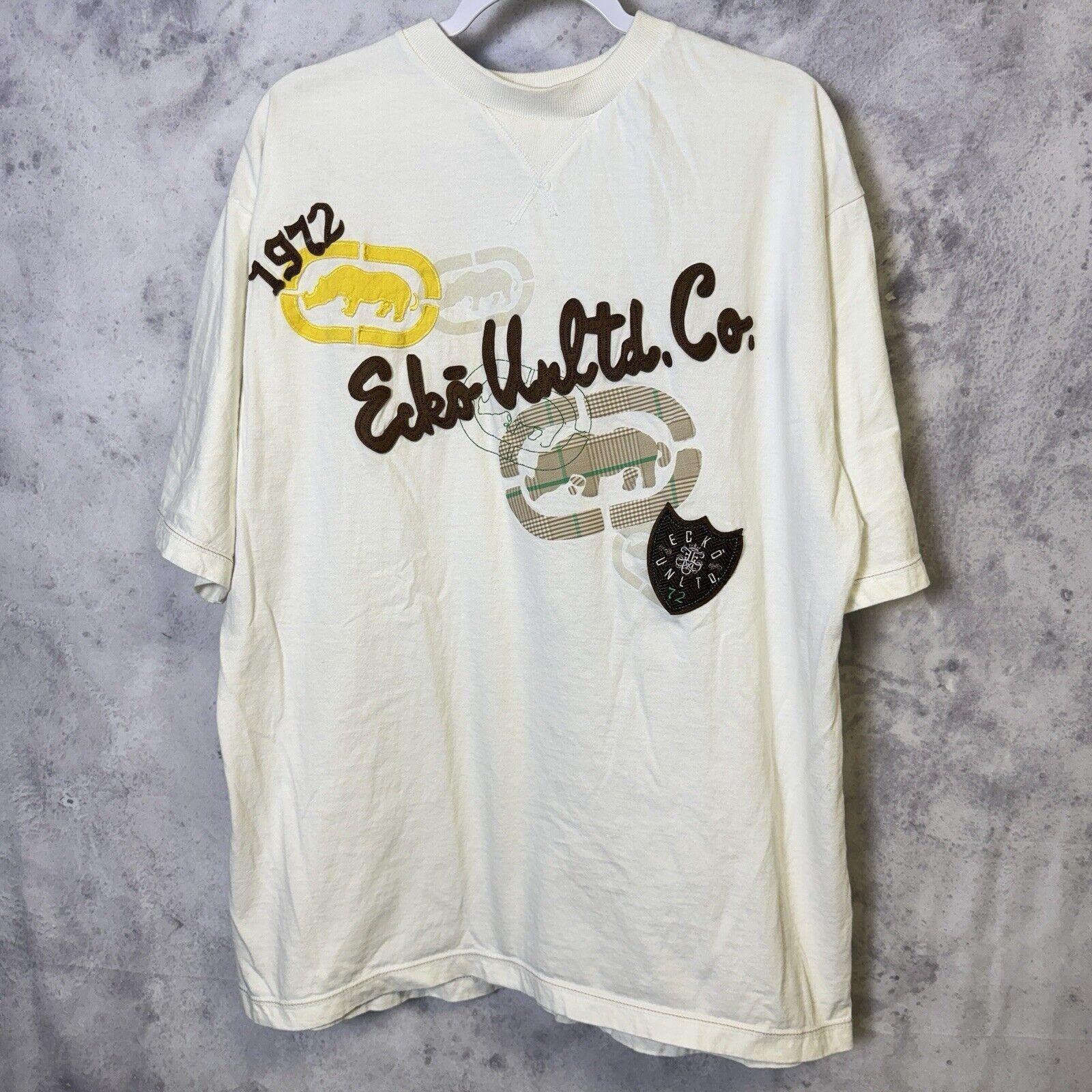 Ecko Unltd. × Vintage Vintage Y2K Ecko Unltd T Shirt Mens Large White Streetwear F Size US L / EU 52-54 / 3 - 2 Thumbnail