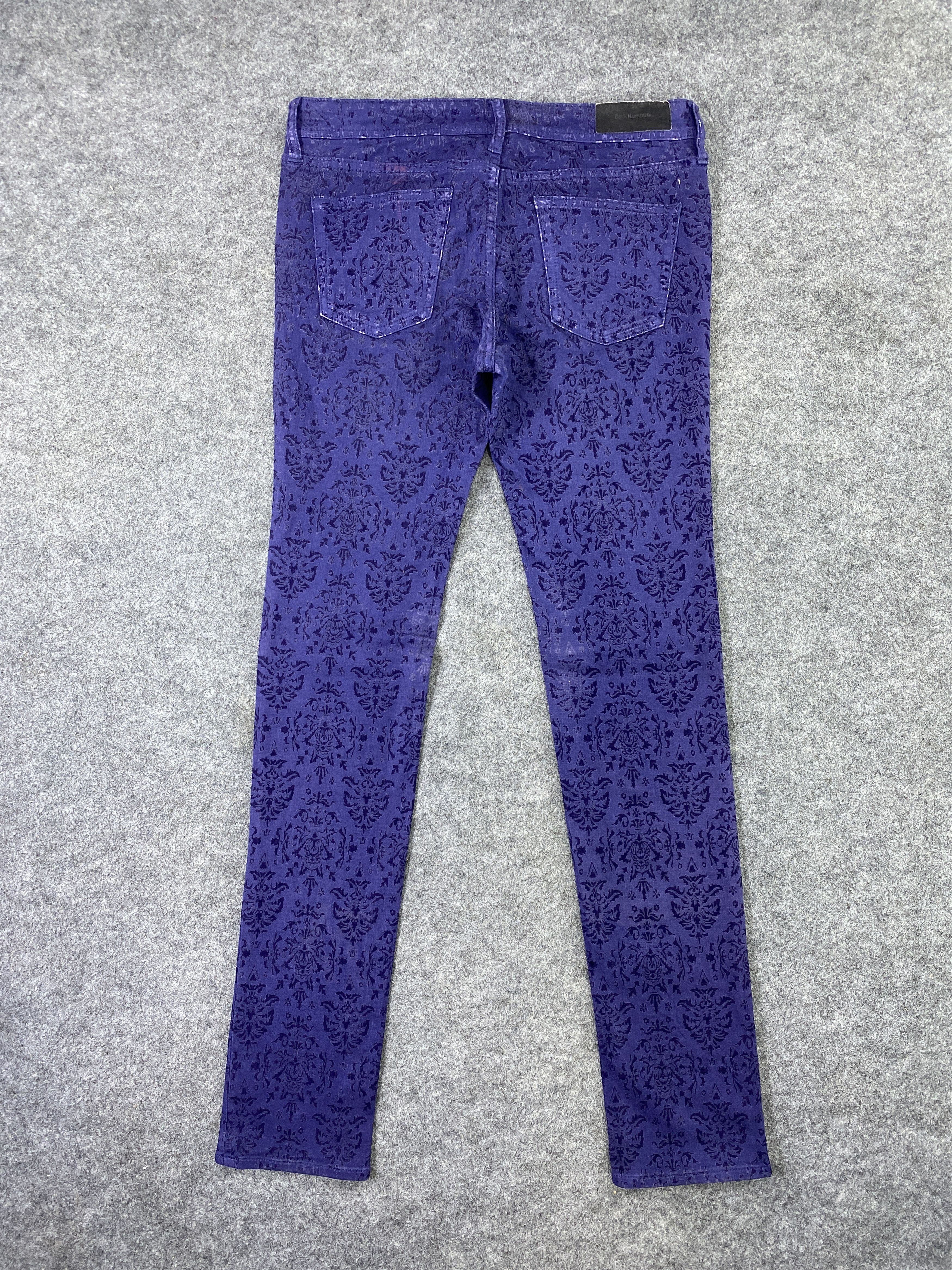 Jean Vintage Back Number Paisley Jeans - J1039 Size US 31 - 3 Thumbnail
