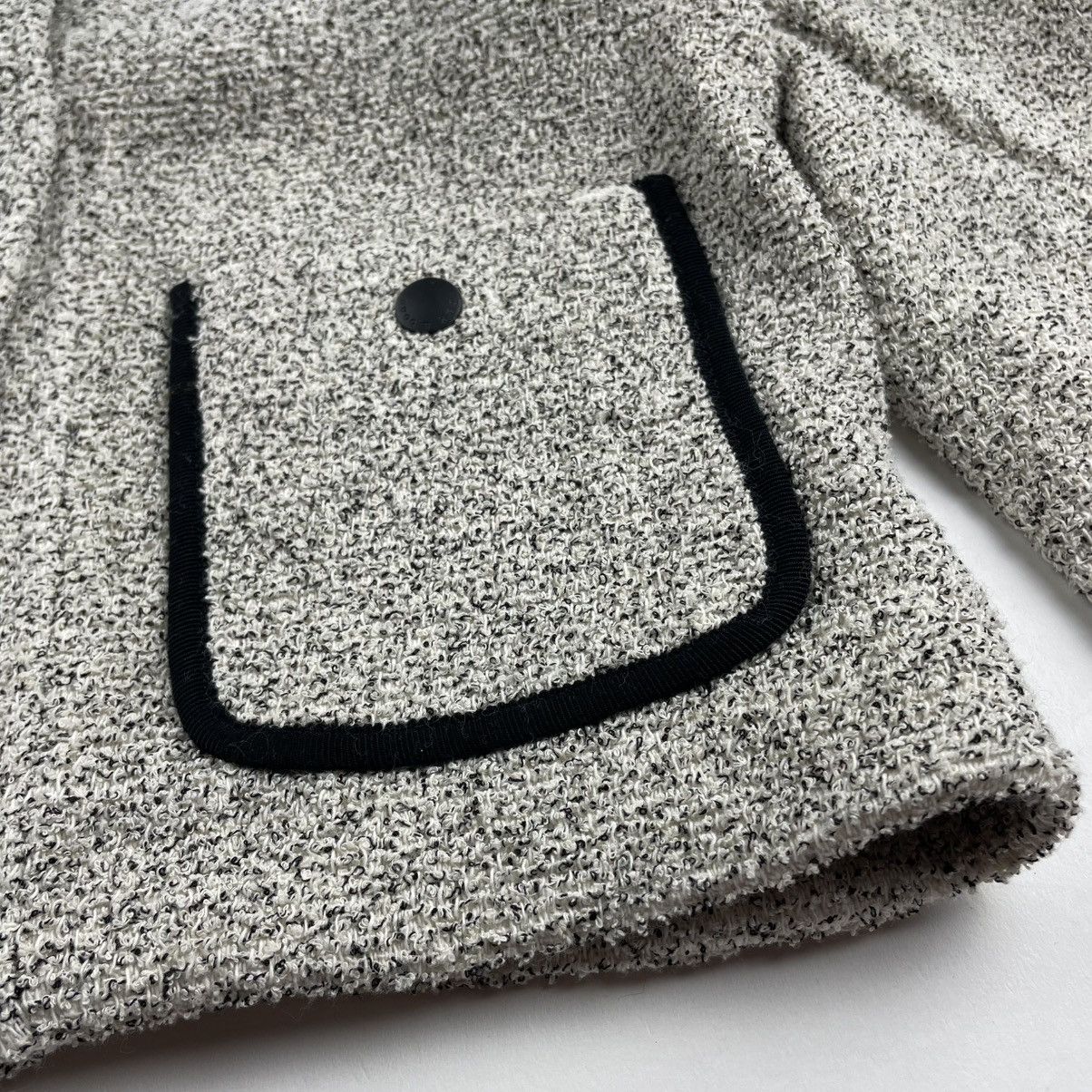 Rag & Bone Rag And Bone Cannon White Long Sleeve Snap Terry Jacket Size M / US 6-8 / IT 42-44 - 2 Thumbnail