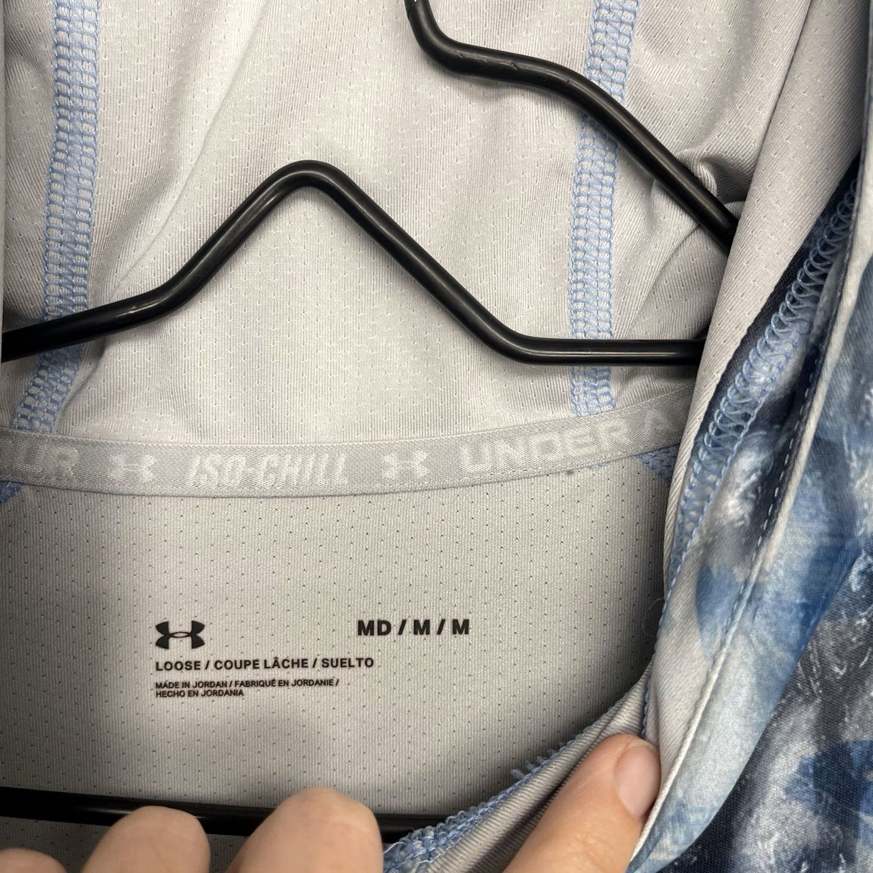 Under Armour Under Armour Iso Chill Shirt Mens Medium Long Sleeve Hooded Pullover Jersey Blue Logo Athletic Fall Zipless? (Note: cannot add extra words) Size US M / EU 48-50 / 2 - 7 Thumbnail