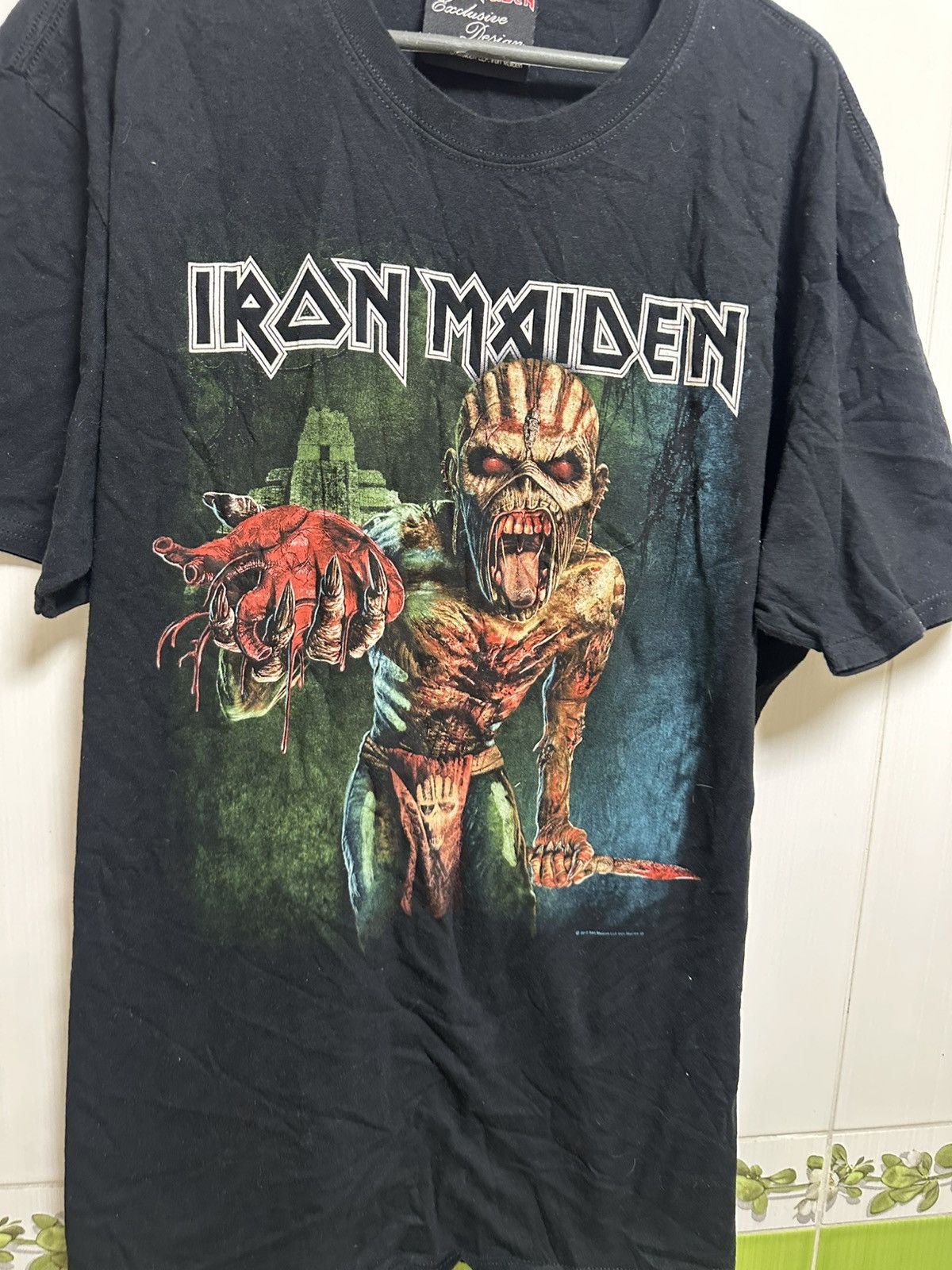 Iron Maiden × Vintage Iron Maiden Shirt Book Of Souls Tour Concert 2016 Licensed Size US XXL / EU 58 / 5 - 2 Thumbnail