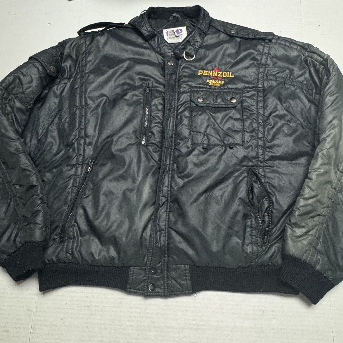 Mvp Vintage 80s Pennzoil Penske Racing Jacket MVP Sport Damaged Size US XL / EU 56 / 4 - 1 Thumbnail