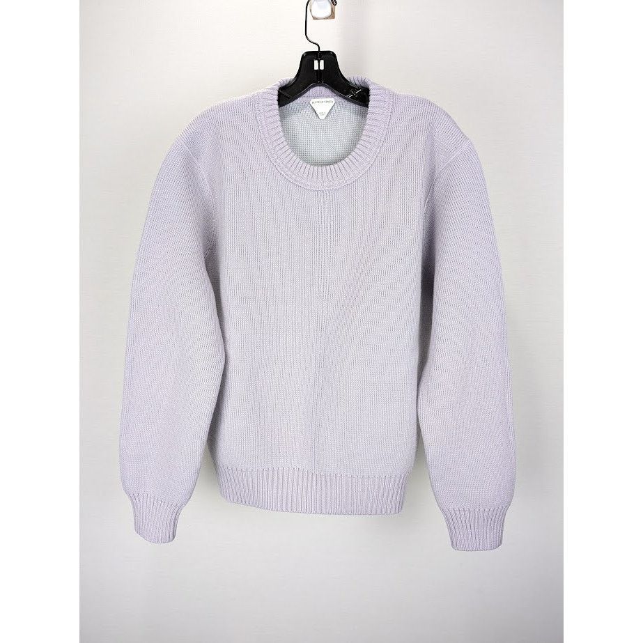 Bottega Veneta o1rshd1 MW Dry Wool Rib CN Sweater in Lilac Size US L / EU 52-54 / 3 - 1 Thumbnail