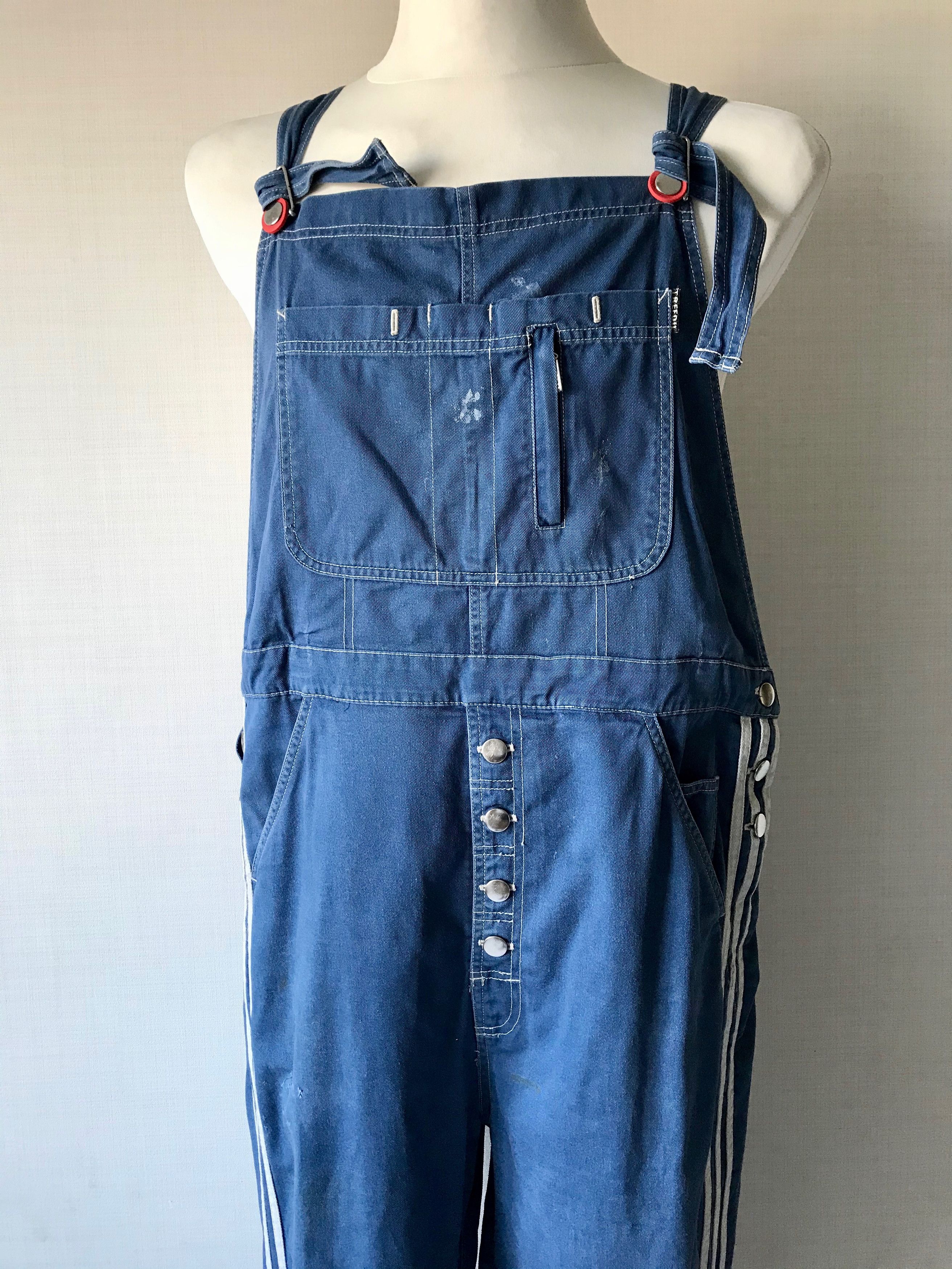 Adidas RARE Vintage Adidas Overall Denim Trefoil Size US 32 / EU 48 - 3 Thumbnail