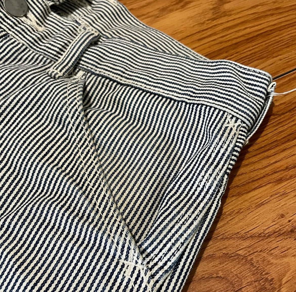 Comme des Garcons AD2011 Ganryu Cdg Hickory Stripe Drop Crotch Painter Pants Size US 30 / EU 46 - 11 Thumbnail