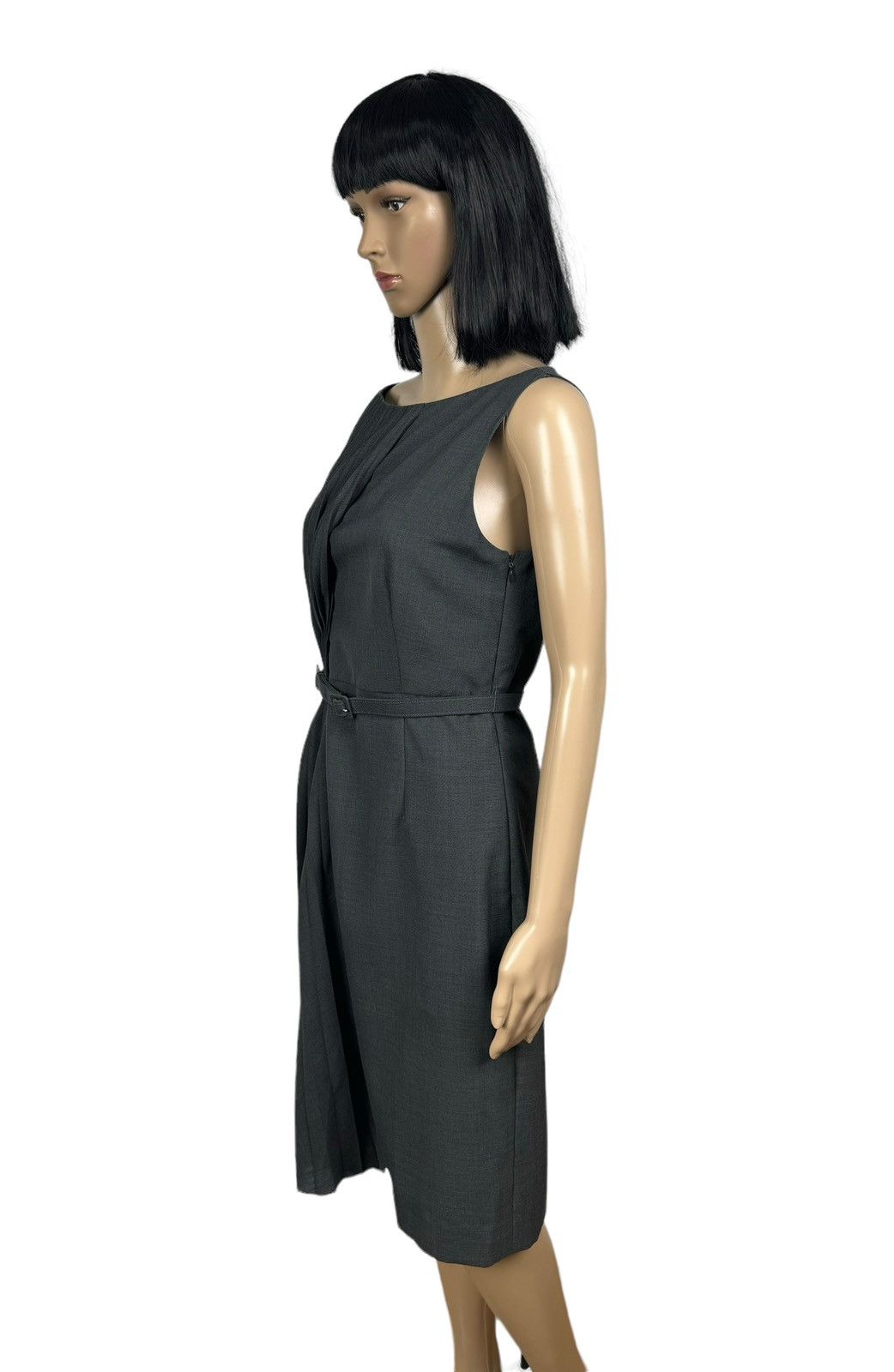 Valentino Valentino Belted Wool-Polyester Pleated Dress size 8 Size S / US 4 / IT 40 - 4 Thumbnail