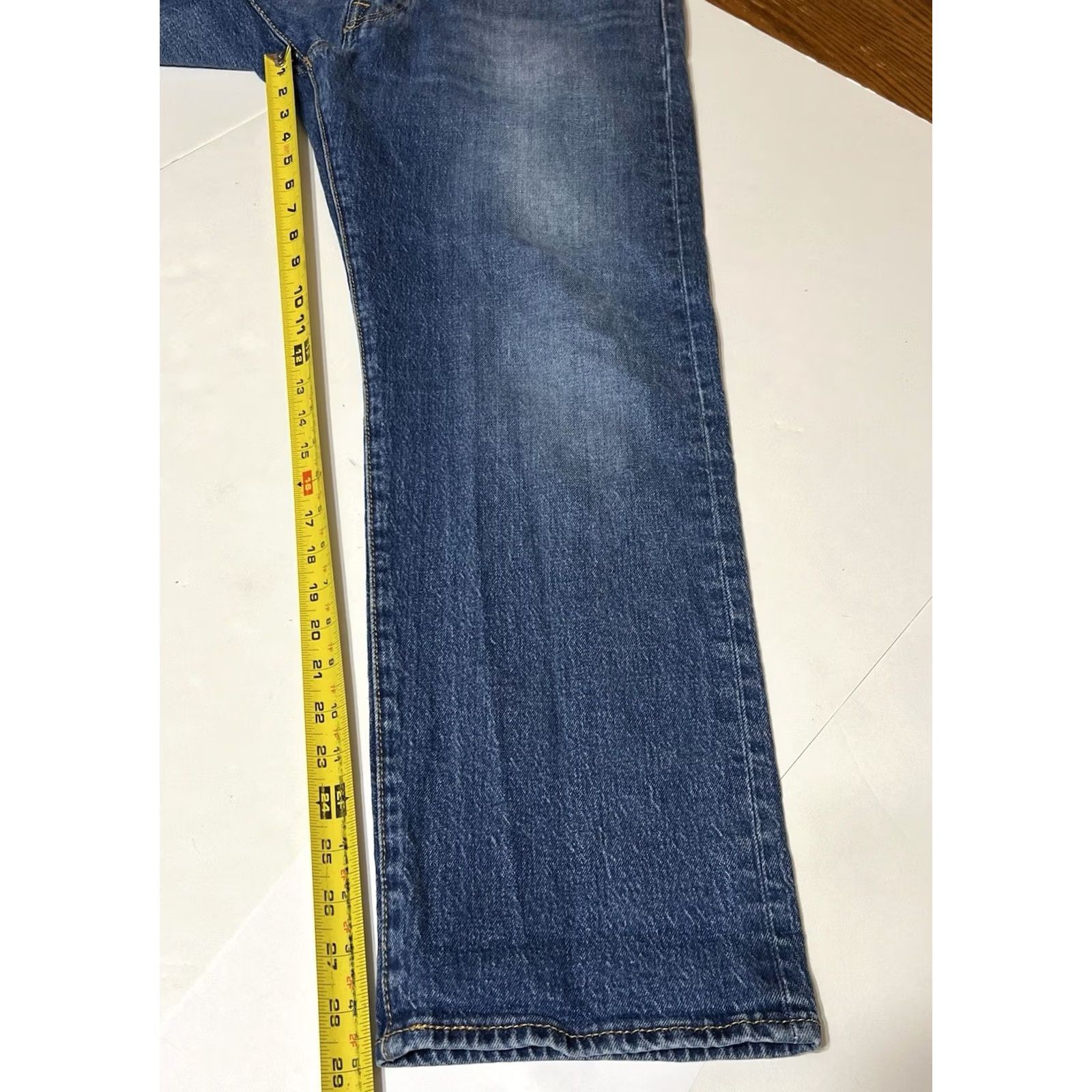 Levi's Levi's 501 Jeans Mens 36x29 Blue Distressed Button Fly Straight 90s USA Vintage No Size US 36 / EU 52 - 5 Thumbnail