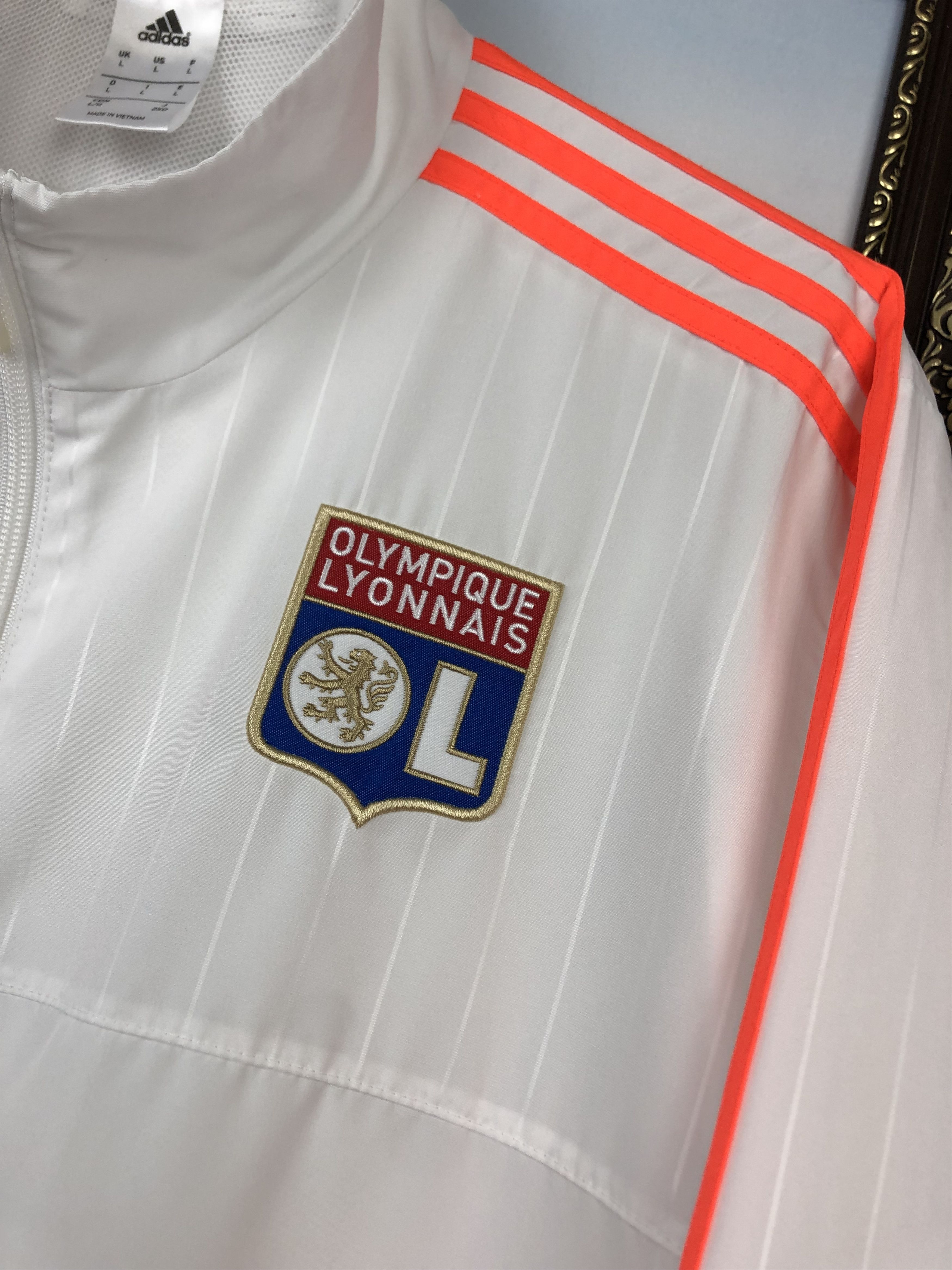 Adidas Adidas Olympique Lyonnais Football Jacket Soccer Track Top Size US L / EU 52-54 / 3 - 3 Thumbnail