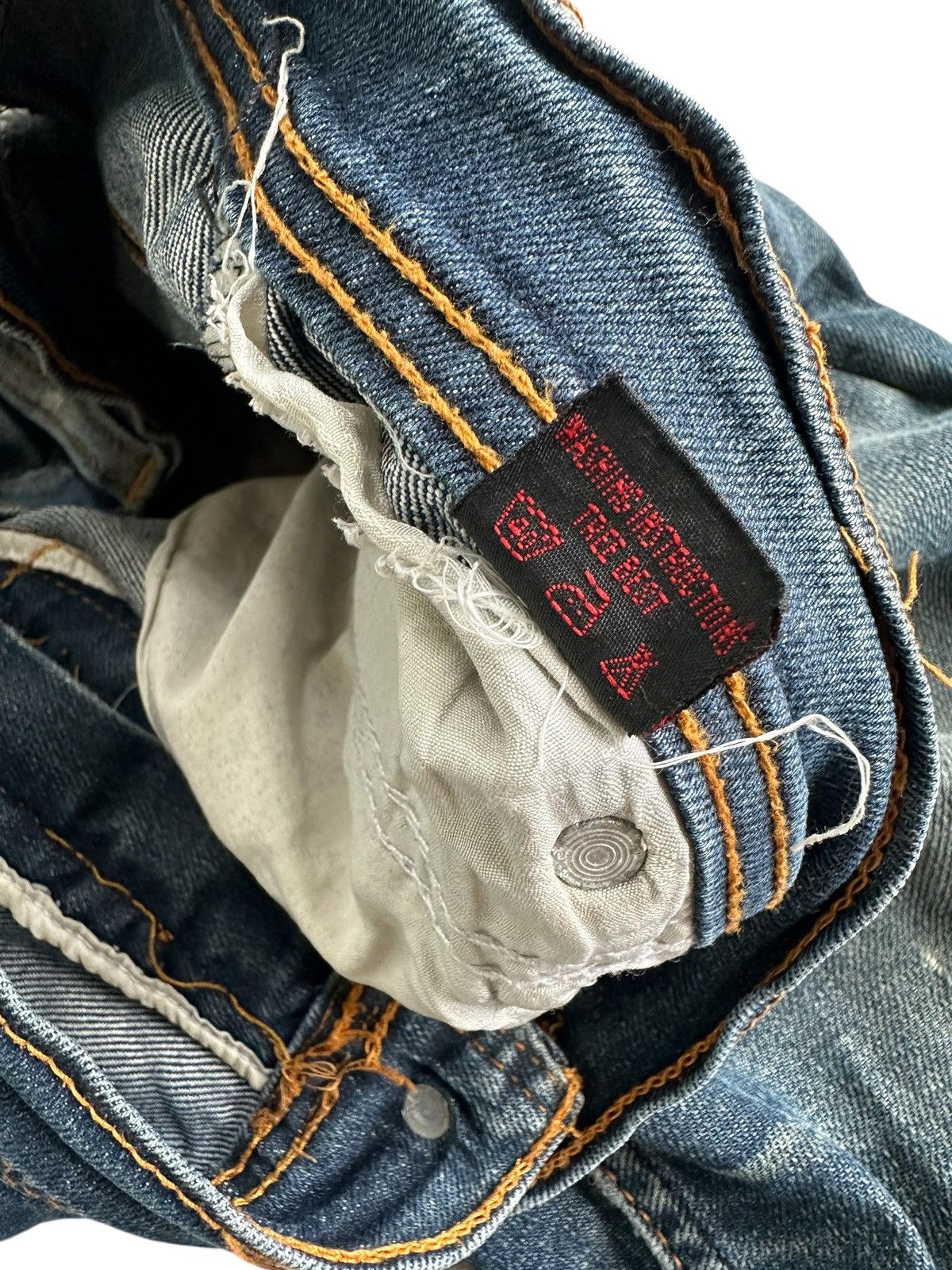 Hysteric Glamour ARCHIVE LATINO SICK DISTRESSED WASHED DENIM JEANS Size US 31 - 12 Thumbnail
