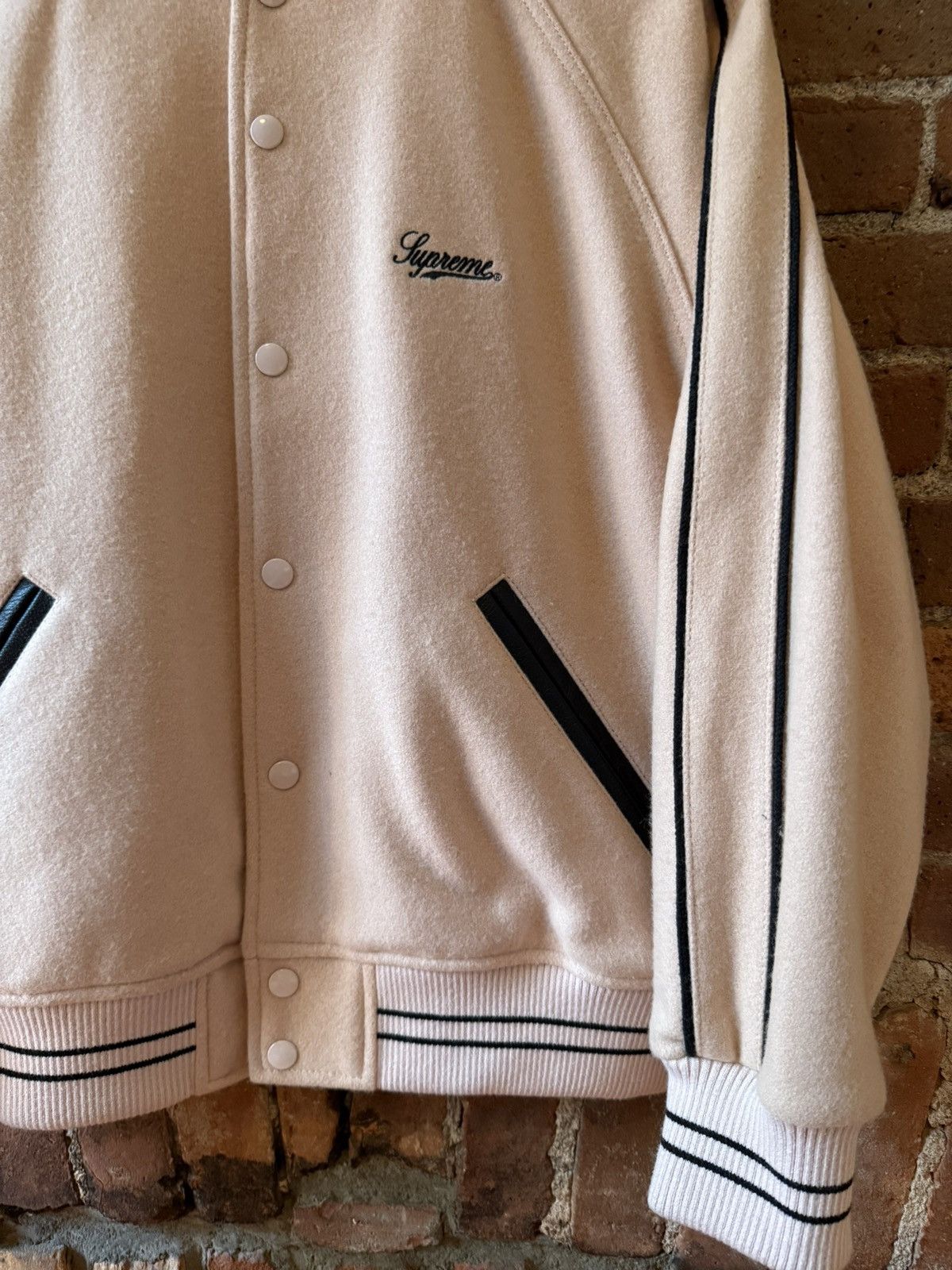 Supreme Supreme Jamie Reid “It’s All Bollocks” Varsity Jacket Size US S / EU 44-46 / 1 - 4 Thumbnail