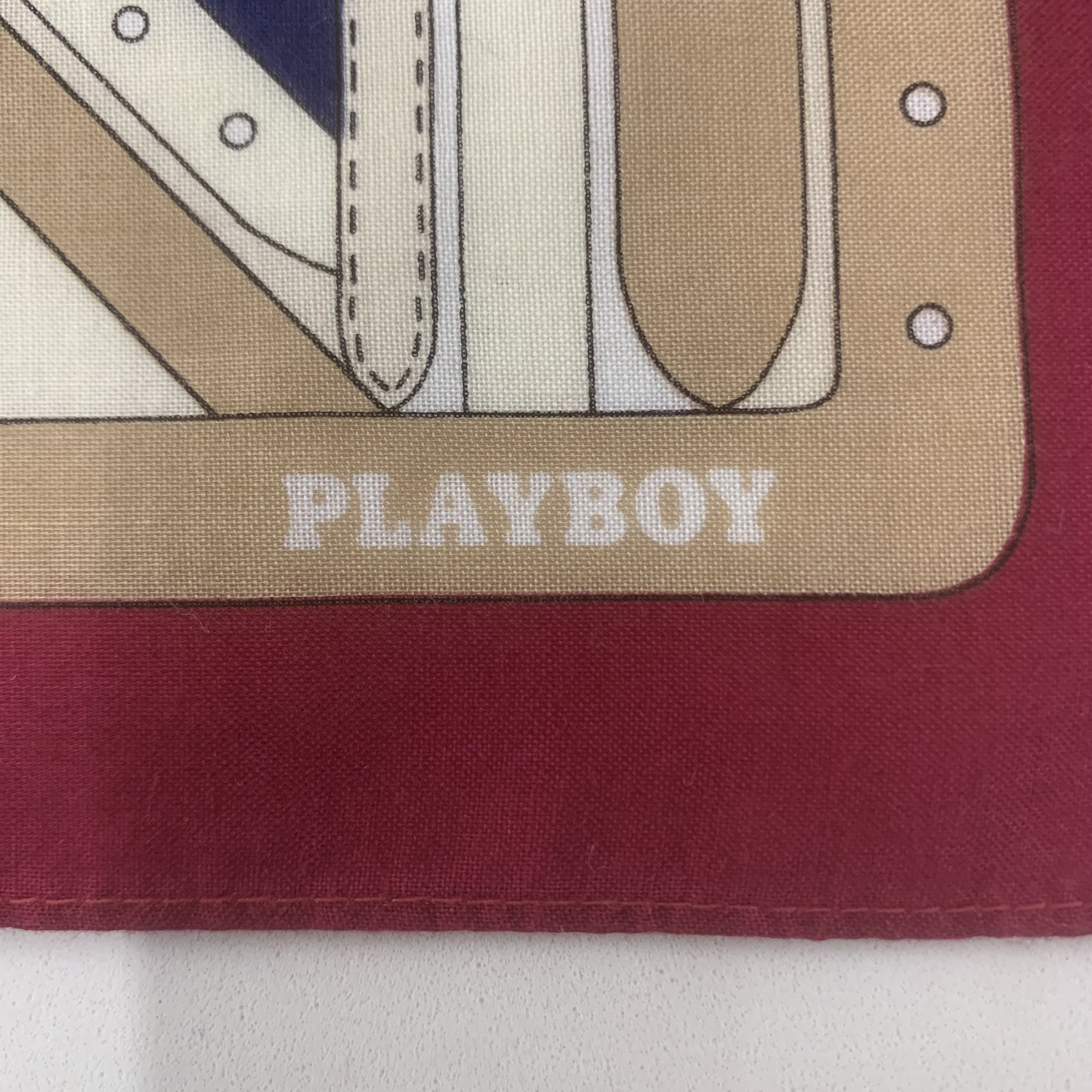 Playboy Playboy Handkerchief Bandana Neckerchief Pocket Square Size ONE SIZE - 4 Thumbnail