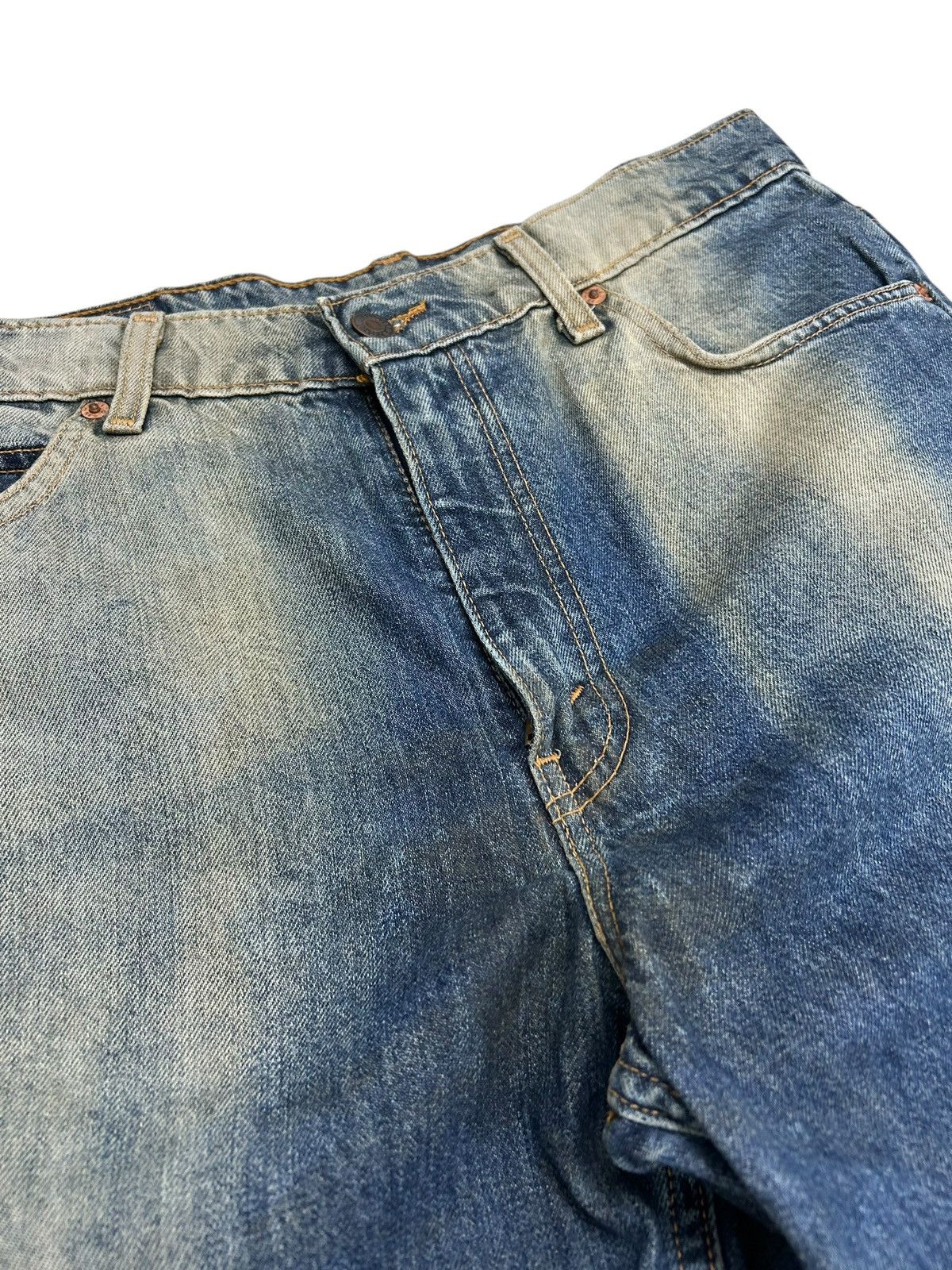 Levi's Levis Vintage Clothing 605 Orange Tag Acid Washed Distress Size US 32 / EU 48 - 11 Thumbnail