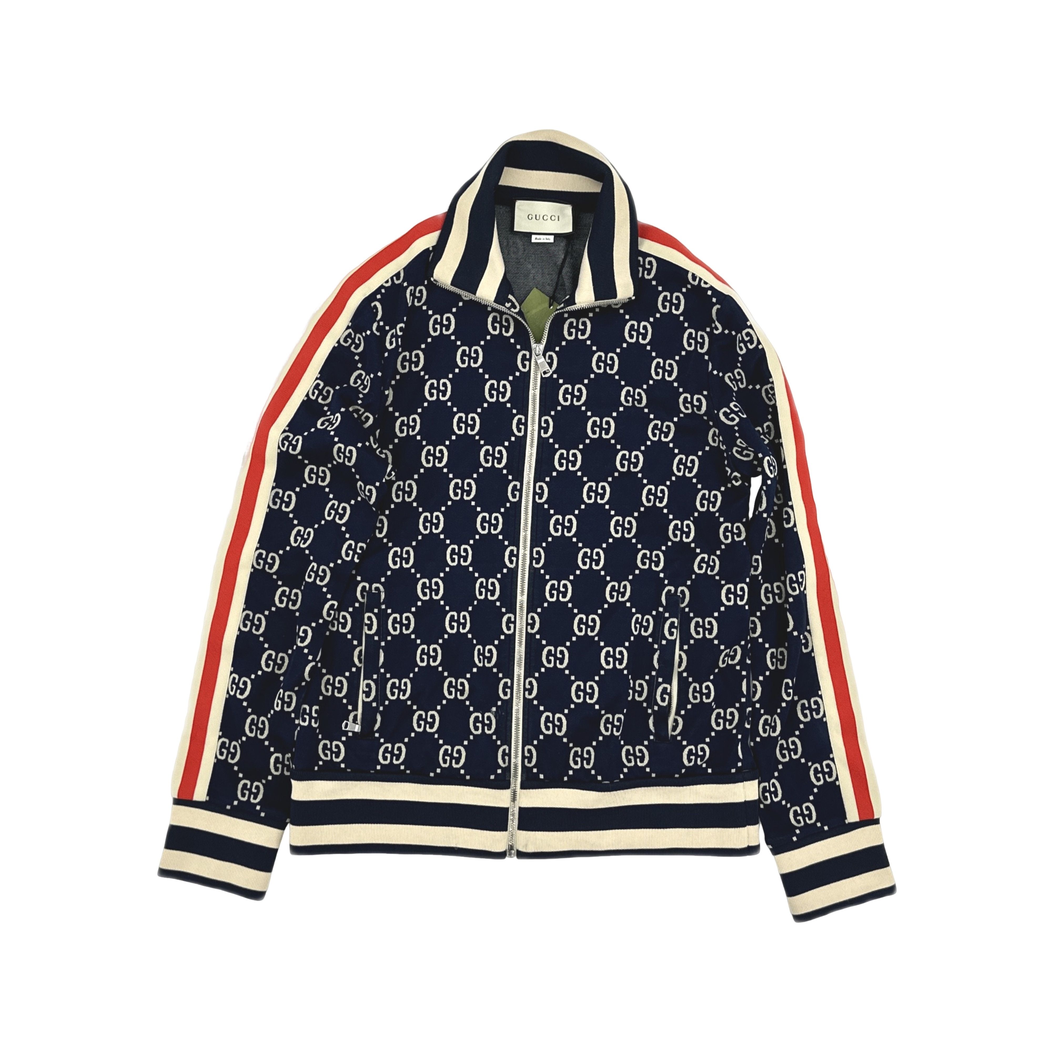 Gucci Gucci GG Jacquard Zip Track Jacket Size L Size US L / EU 52-54 / 3 - 1 Thumbnail