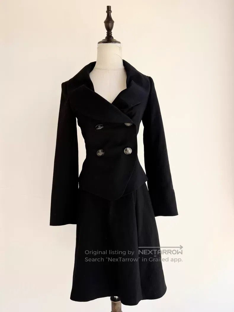 Vivienne Westwood Vivienne Westwood Black Double Breasted Petal Collar Set Size M / US 6-8 / IT 42-44 - 1 Thumbnail